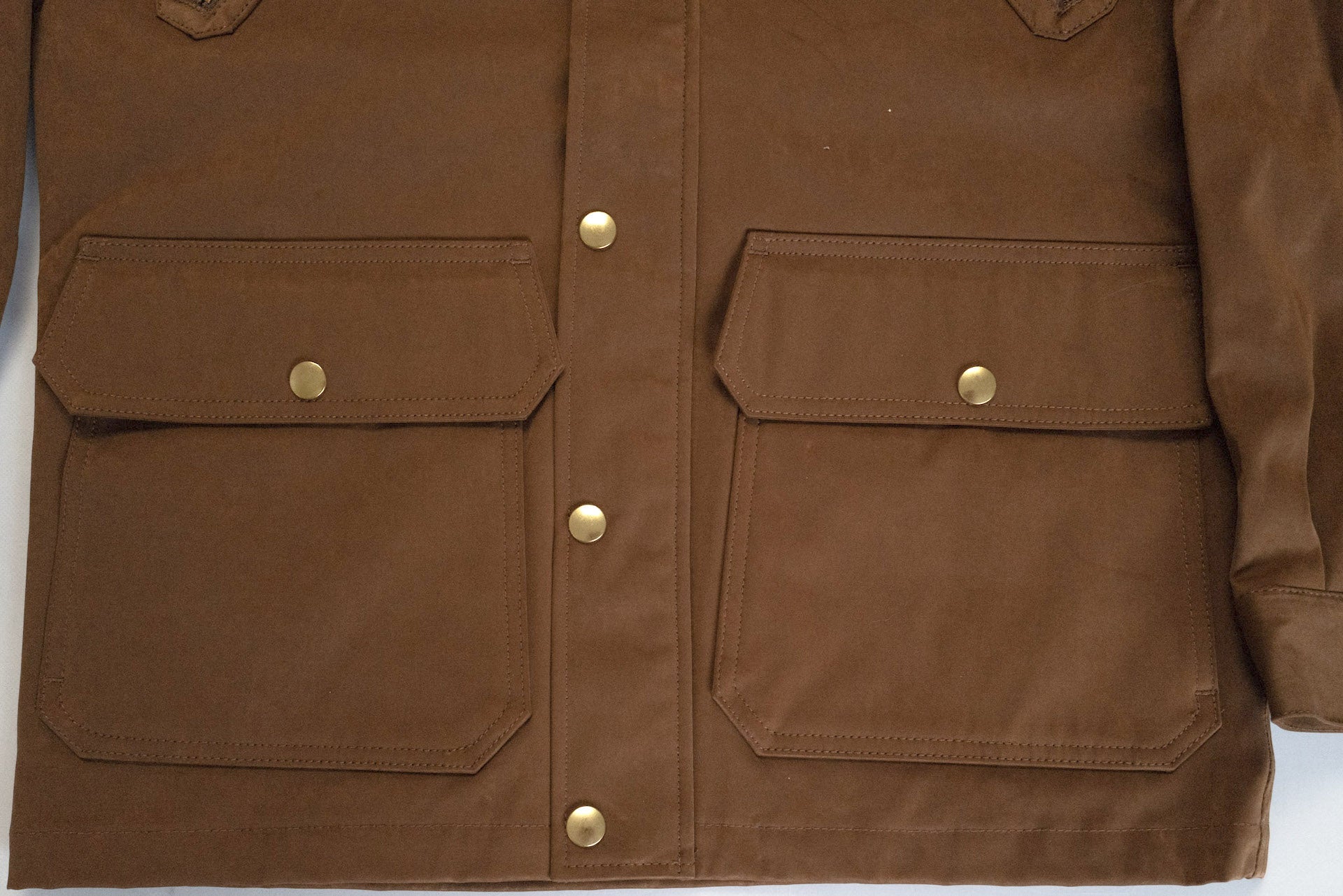 Unique Garment Suede-Touch 'Bird View' Mountain Parka (Brown)