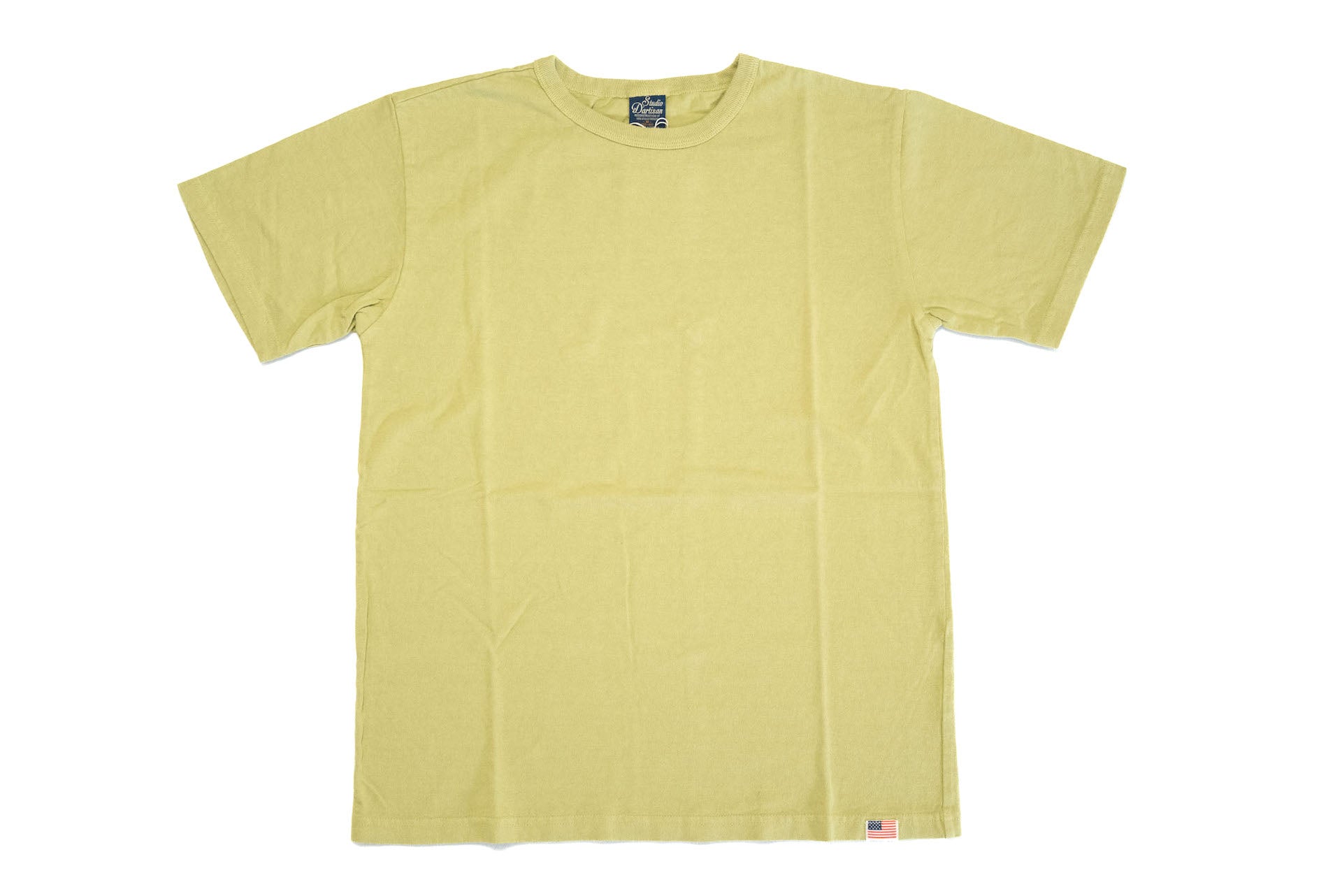 Studio D'Artisan 7oz 'USA Cotton' Loopwheeled Tee (Lime Green)