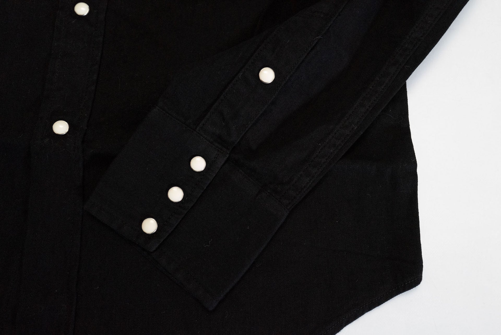 Studio D'Artisan 8oz "Kurozome" Ultimate-Black Denim Western Shirt