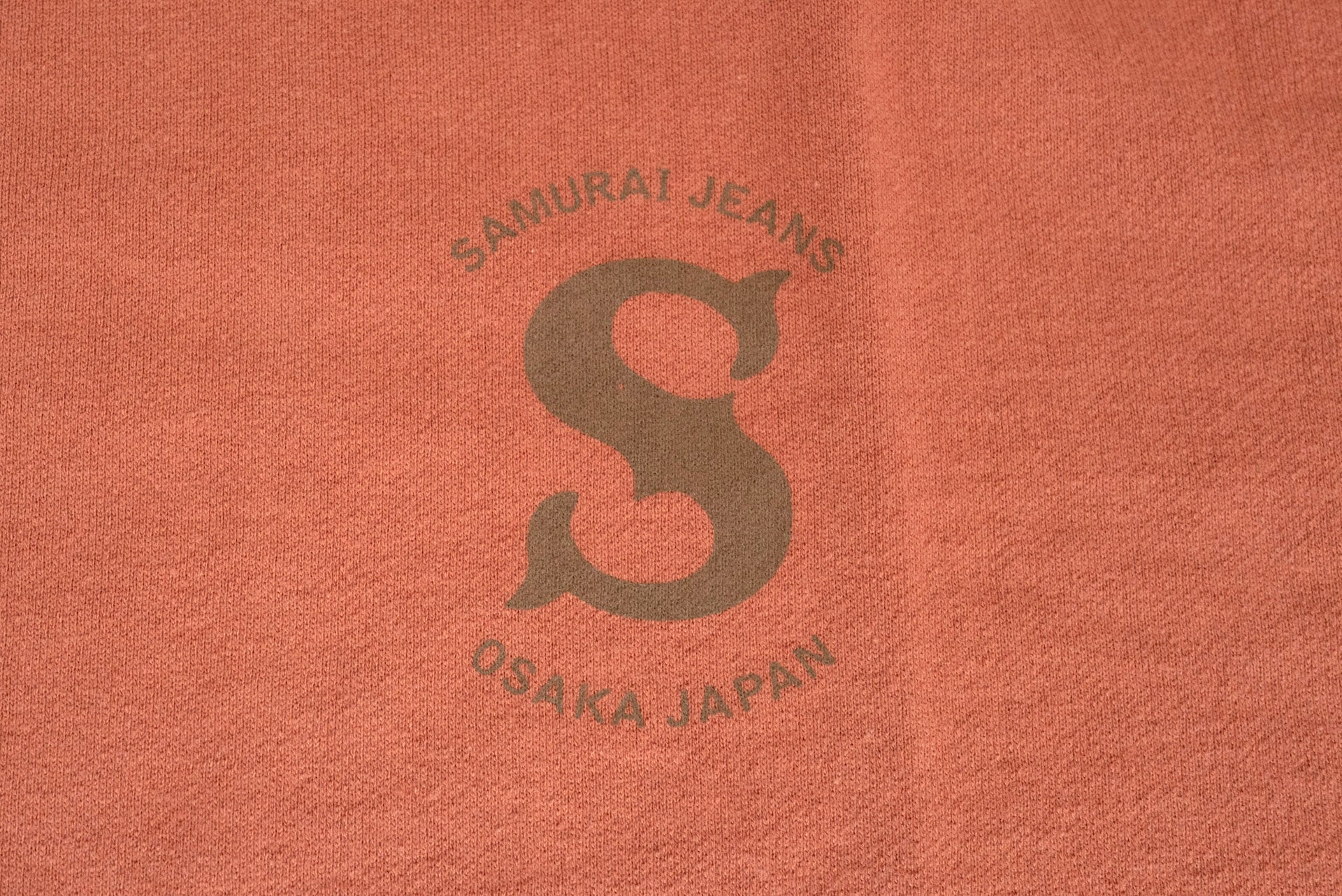 Samurai 7oz "Ranji" Loopwheeled Tee (Orange Red)