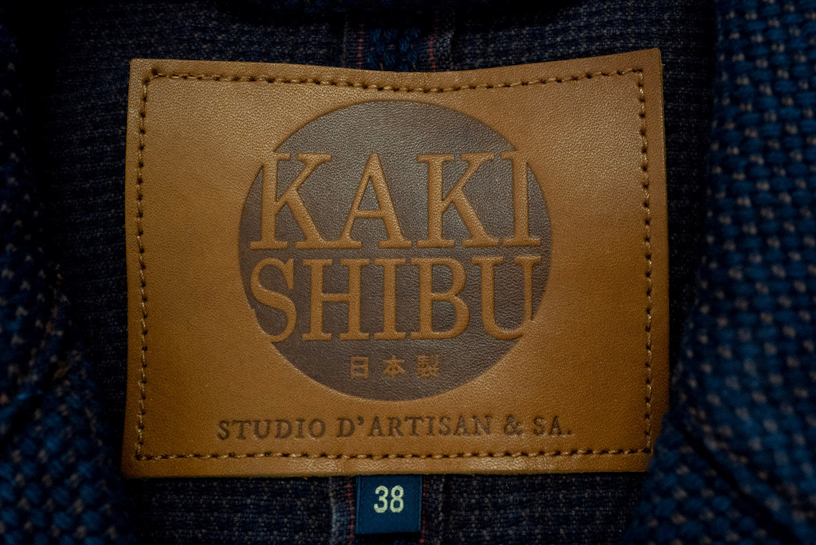 Studio D'Artisan 15oz Kakishibu X Kase Indigo Selvage Sashiko Blazer