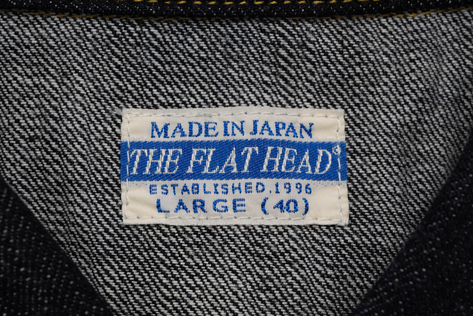 The Flat Head 10oz Indigo Dyed Denim Western Shirt