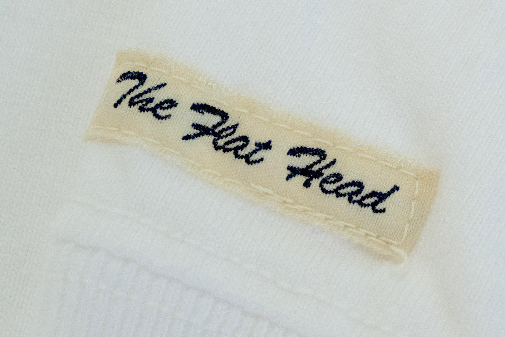 The Flat Head 9oz Loopwheel L/S Plain Tee (White)