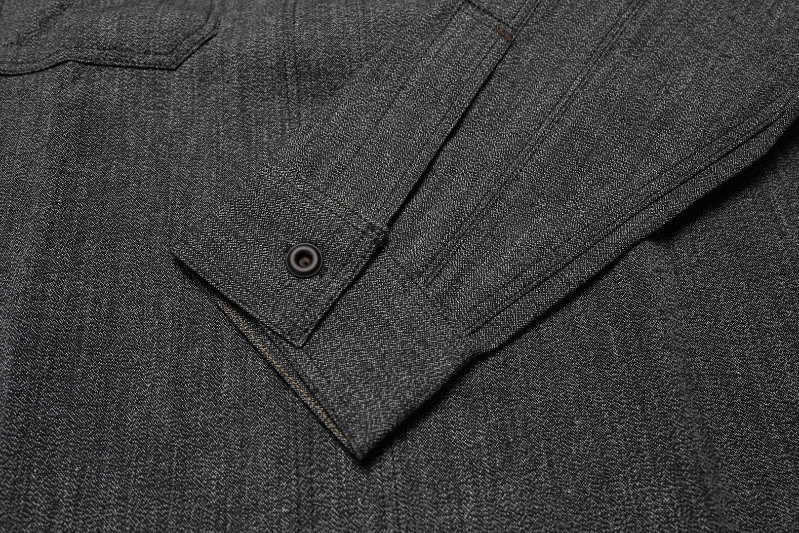 Freewheelers 8oz "Neal" Selvage Chambray Shirt ‘25 Version (Black Pepper)