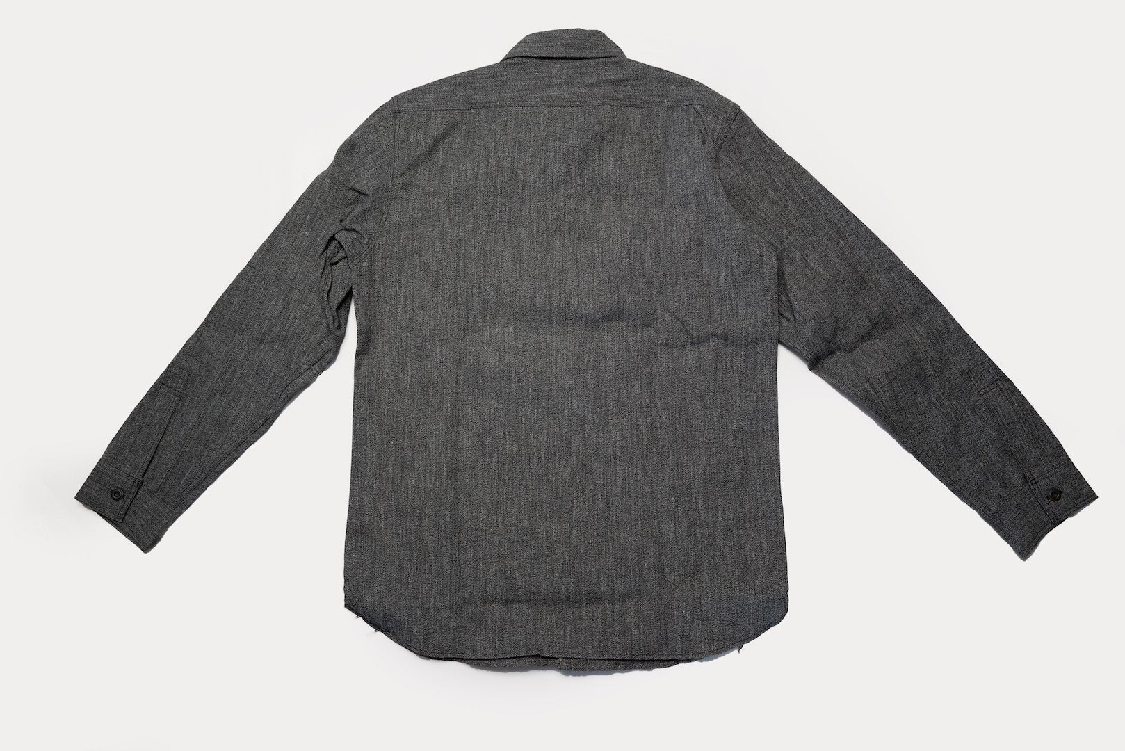 Freewheelers 8oz "Neal" Selvage Chambray Shirt ‘25 Version (Black Pepper)