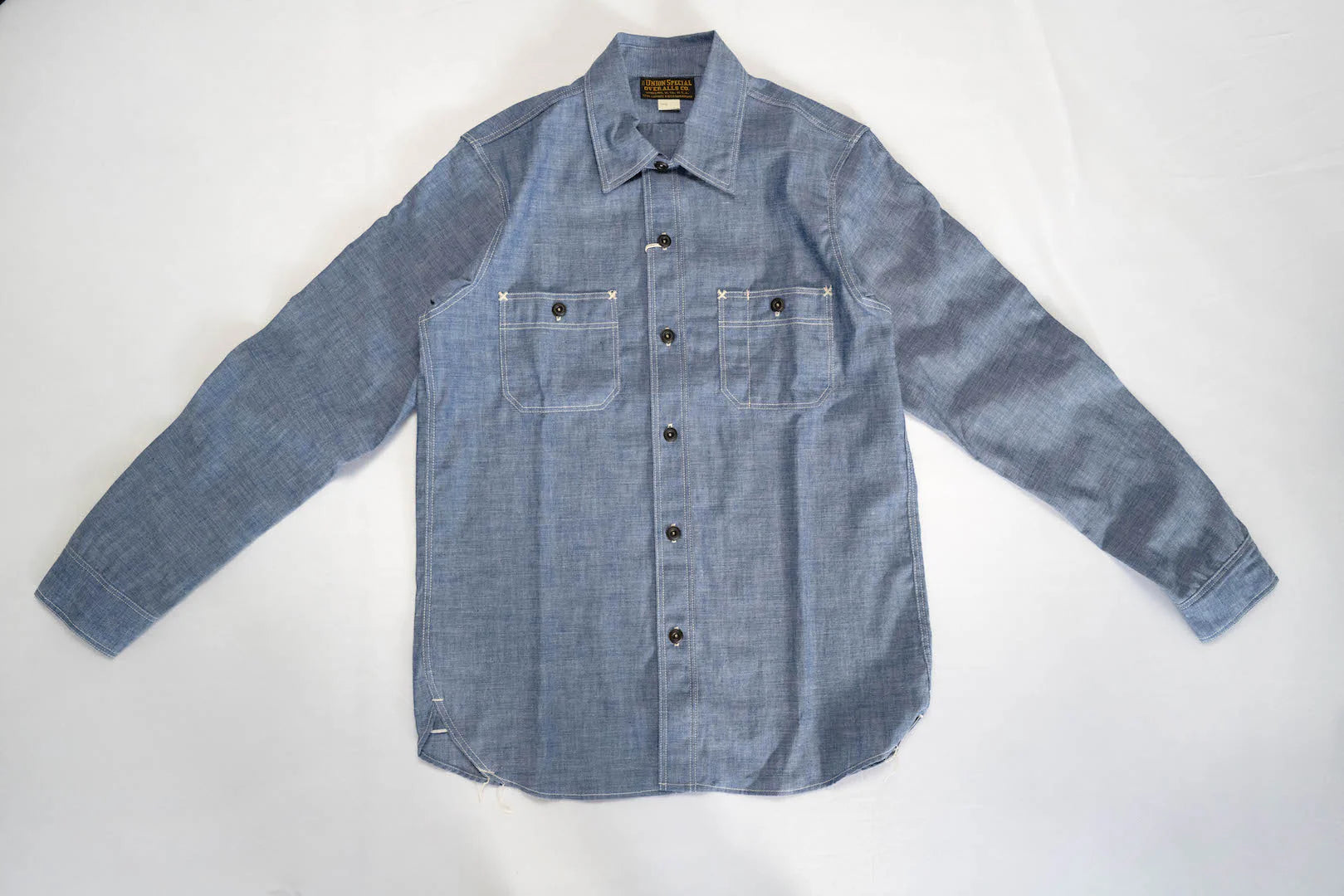 Freewheelers 8oz "Neal" Selvage Chambray Shirt ‘25 Version (Indigo)