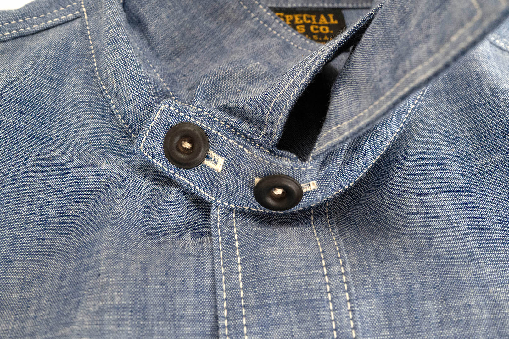 Freewheelers 8oz "Neal" Selvage Chambray Shirt ‘25 Version (Indigo)