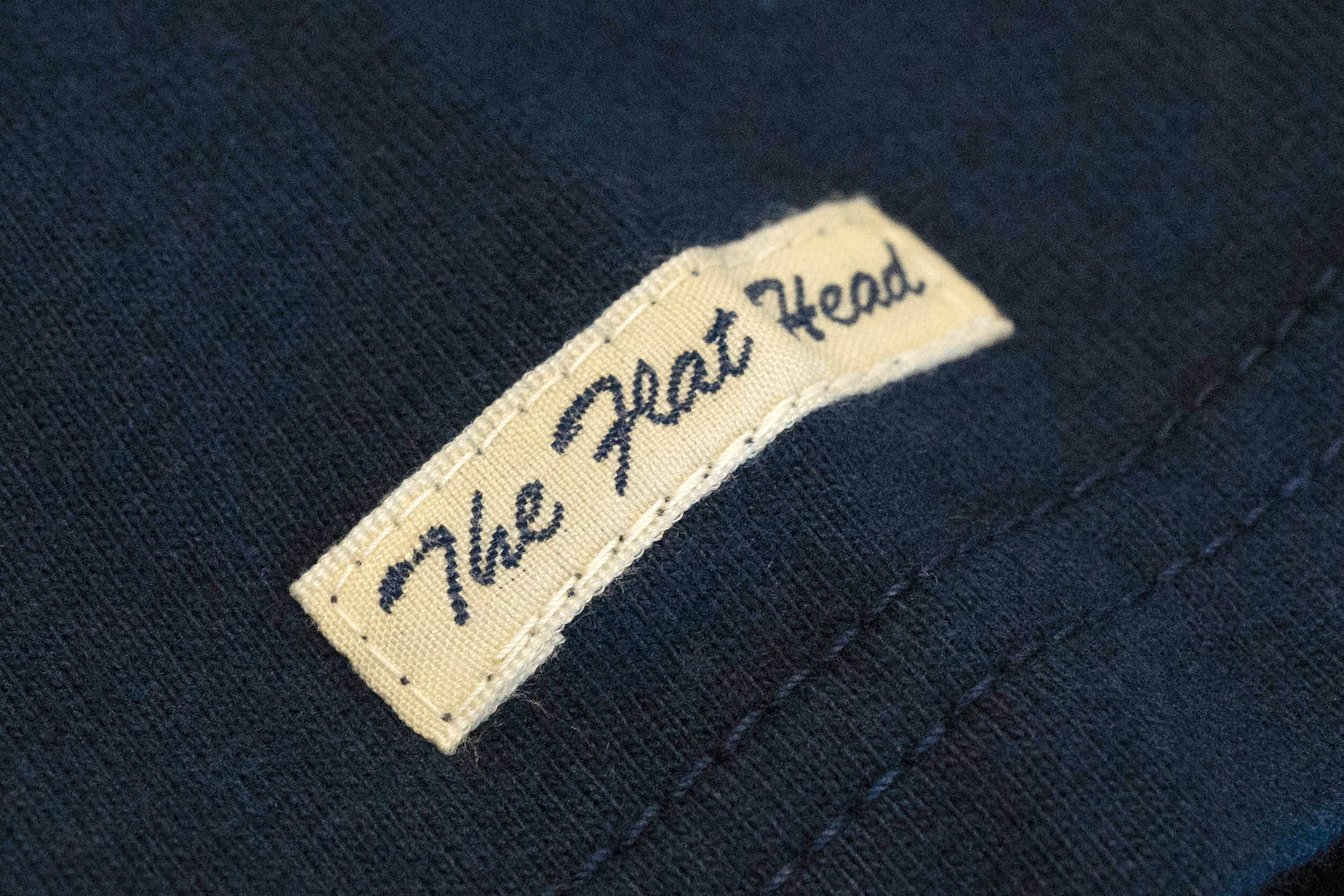 The Flat Head 24 Version 9oz Loopwheeled Plain Tee (Navy)