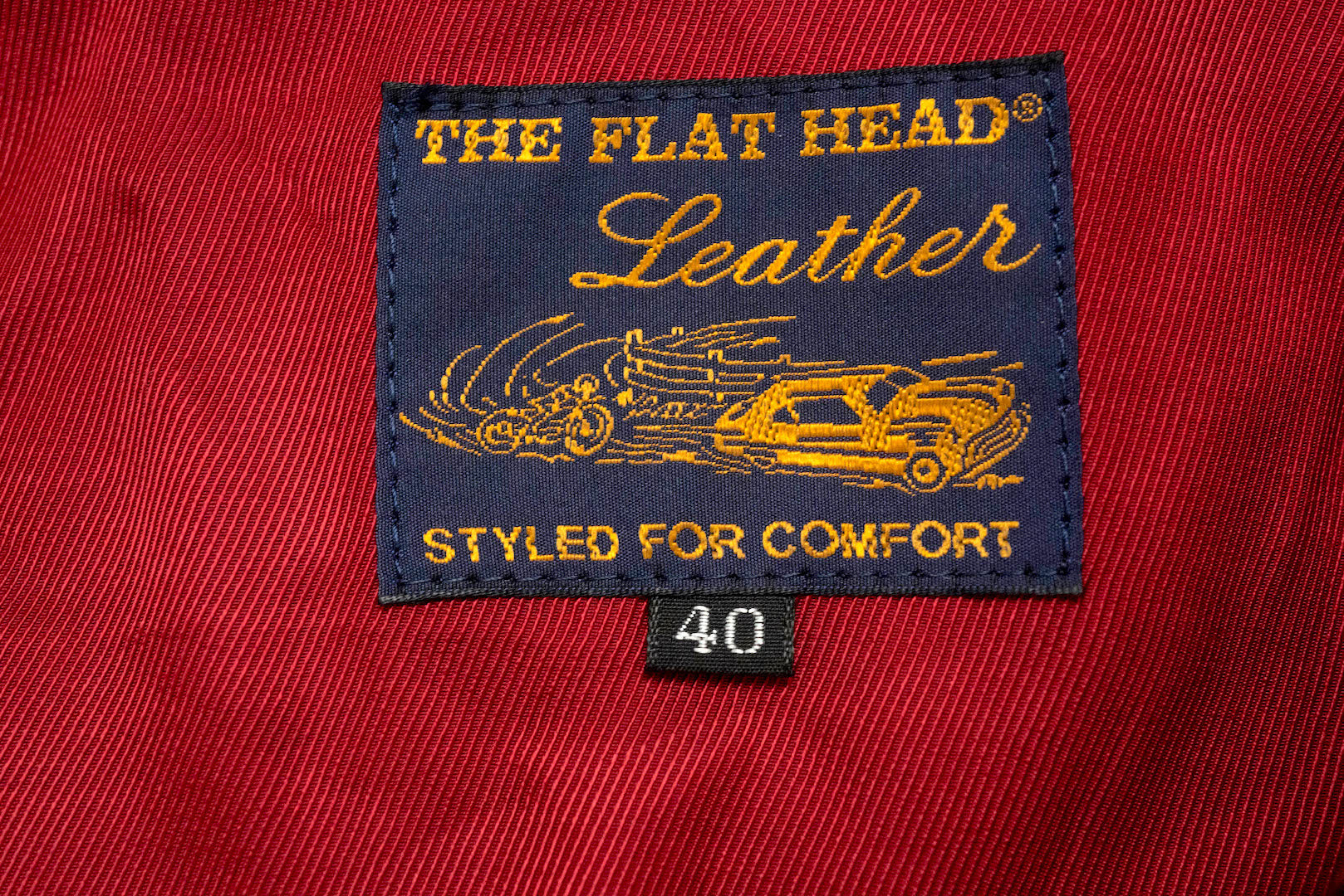 The Flat Head Horsehide 50s Single Riders Jacket (Black Tea-Cored)