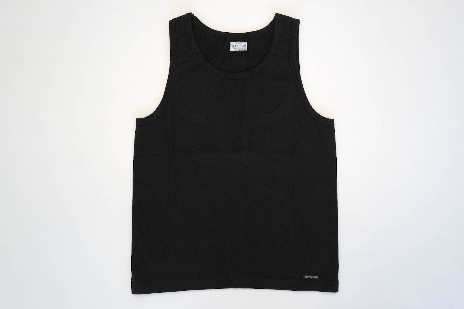 The Flat Head 9oz Loopwheeled Tank Tee (Black)