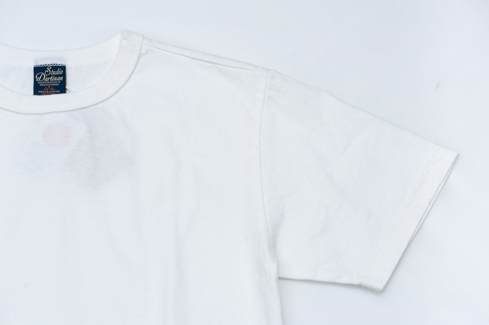 Studio D'Artisan 7oz 'USA Cotton' Loopwheeled Tee (White)