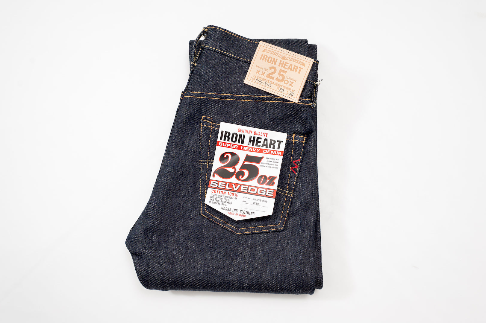 Iron Heart 555-XHS 25oz Denim (Slim Tapered Fit)