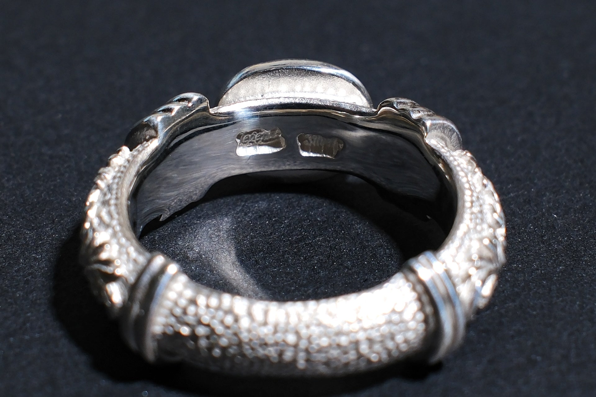 Legend Size Large "Anti-Ghost" Ring with Blue Topaz