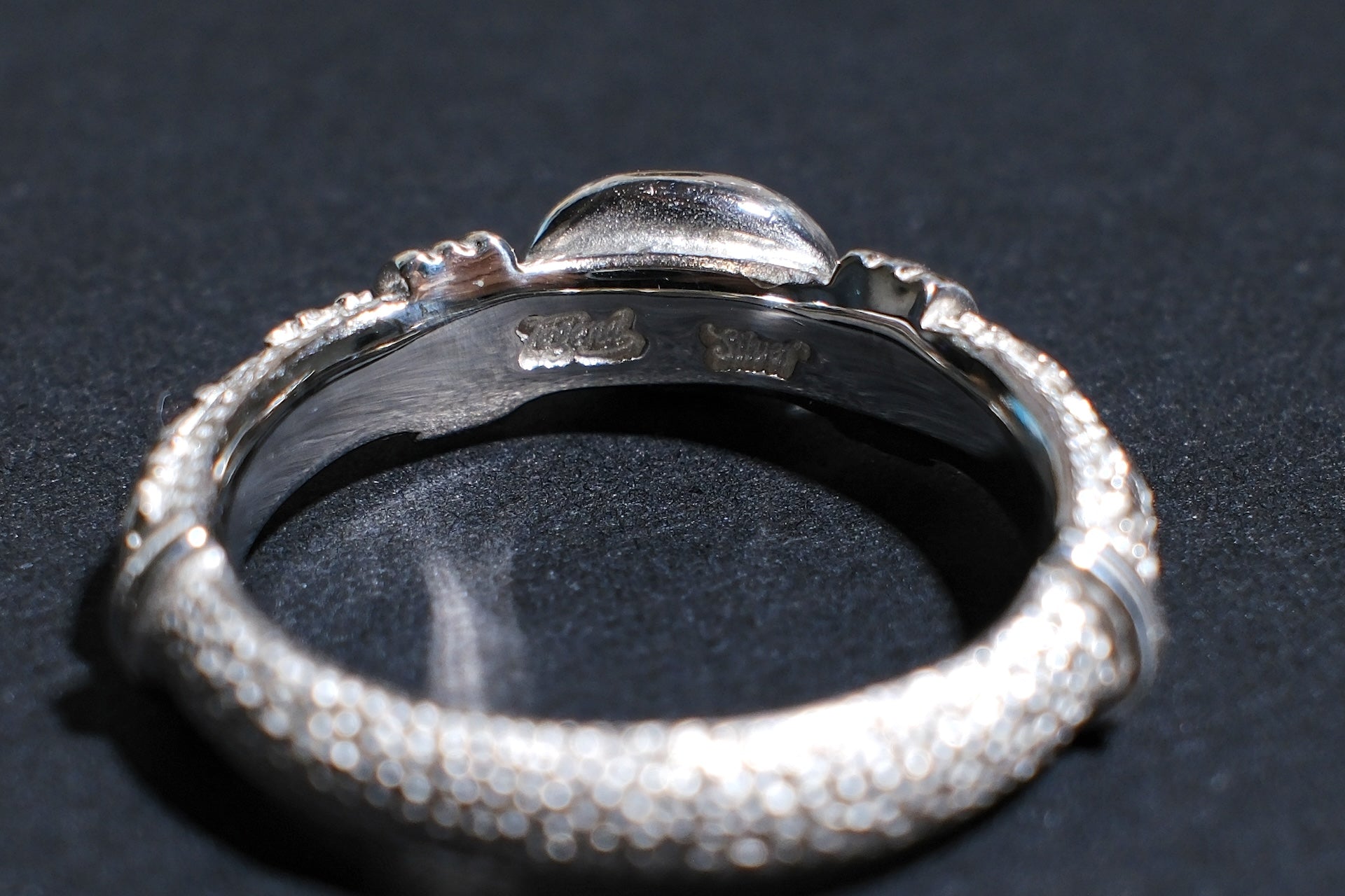 Legend Size Small "Anti-Ghost" Ring with Blue Topaz