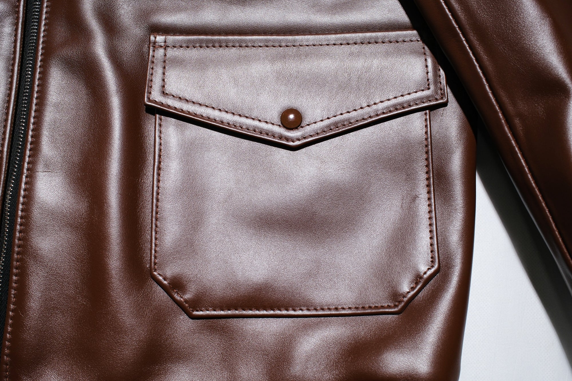 Lewis Leathers NO.386 “Lumber” Horsehide Jacket (Brown)