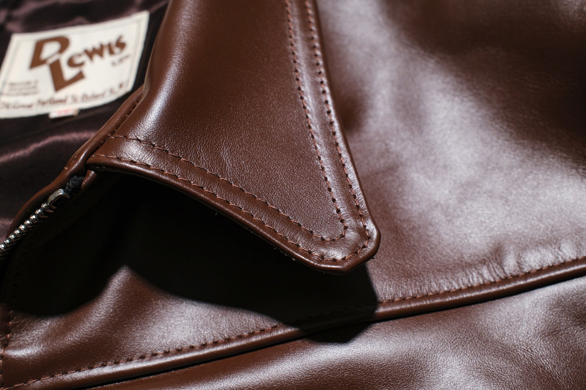 Lewis Leathers NO.386 “Lumber” Horsehide Jacket (Brown)