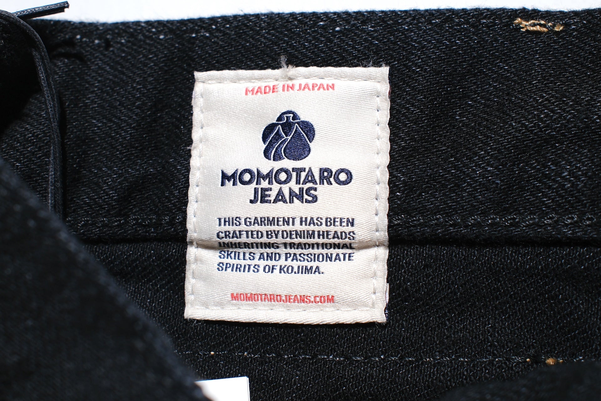 MOMOTARO JEANS 15.7oz "Black GTB" #Z101 Denim (Classic Straight fit)