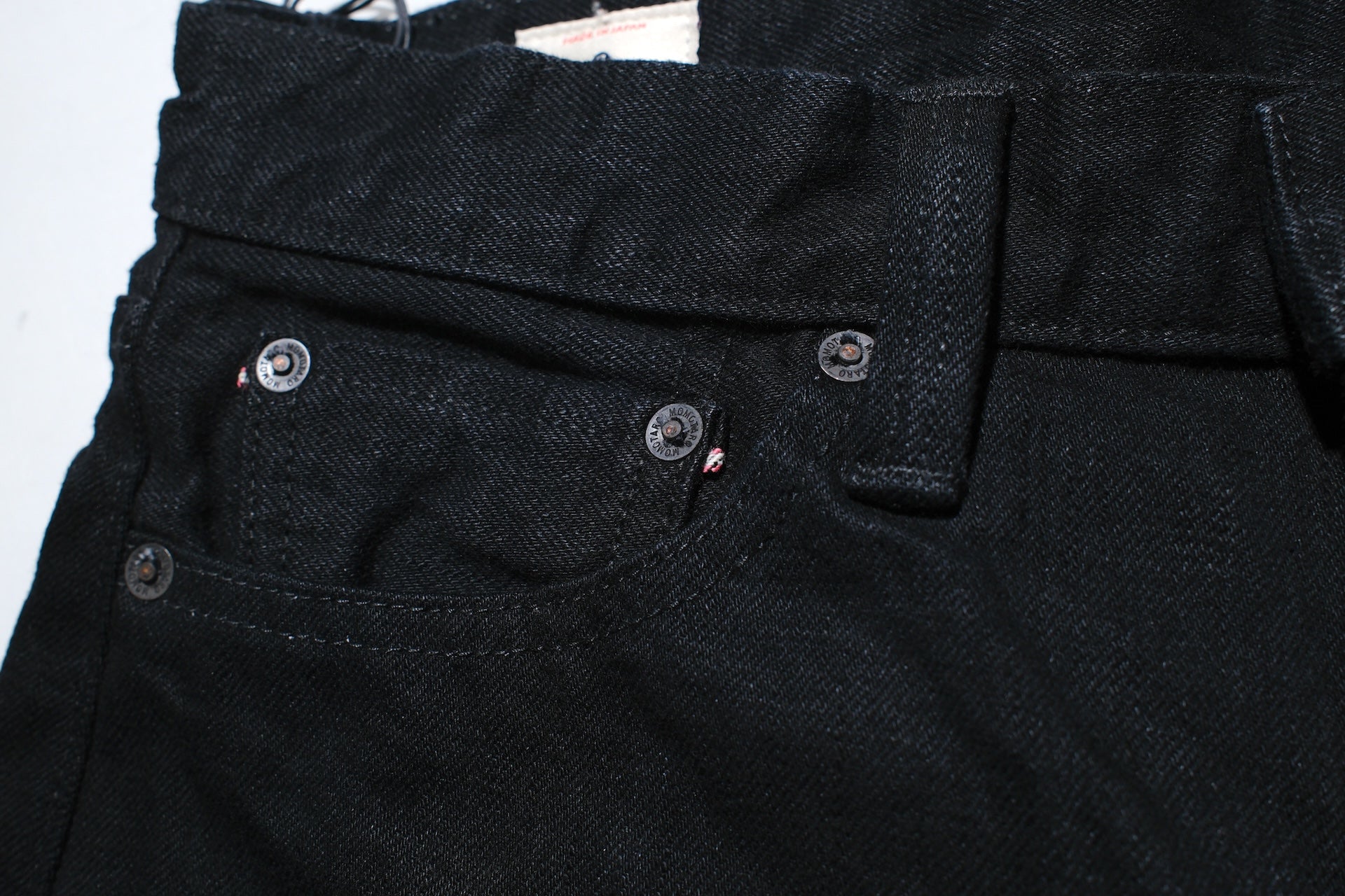 MOMOTARO JEANS 15.7oz "Black GTB" #Z101 Denim (Classic Straight fit)
