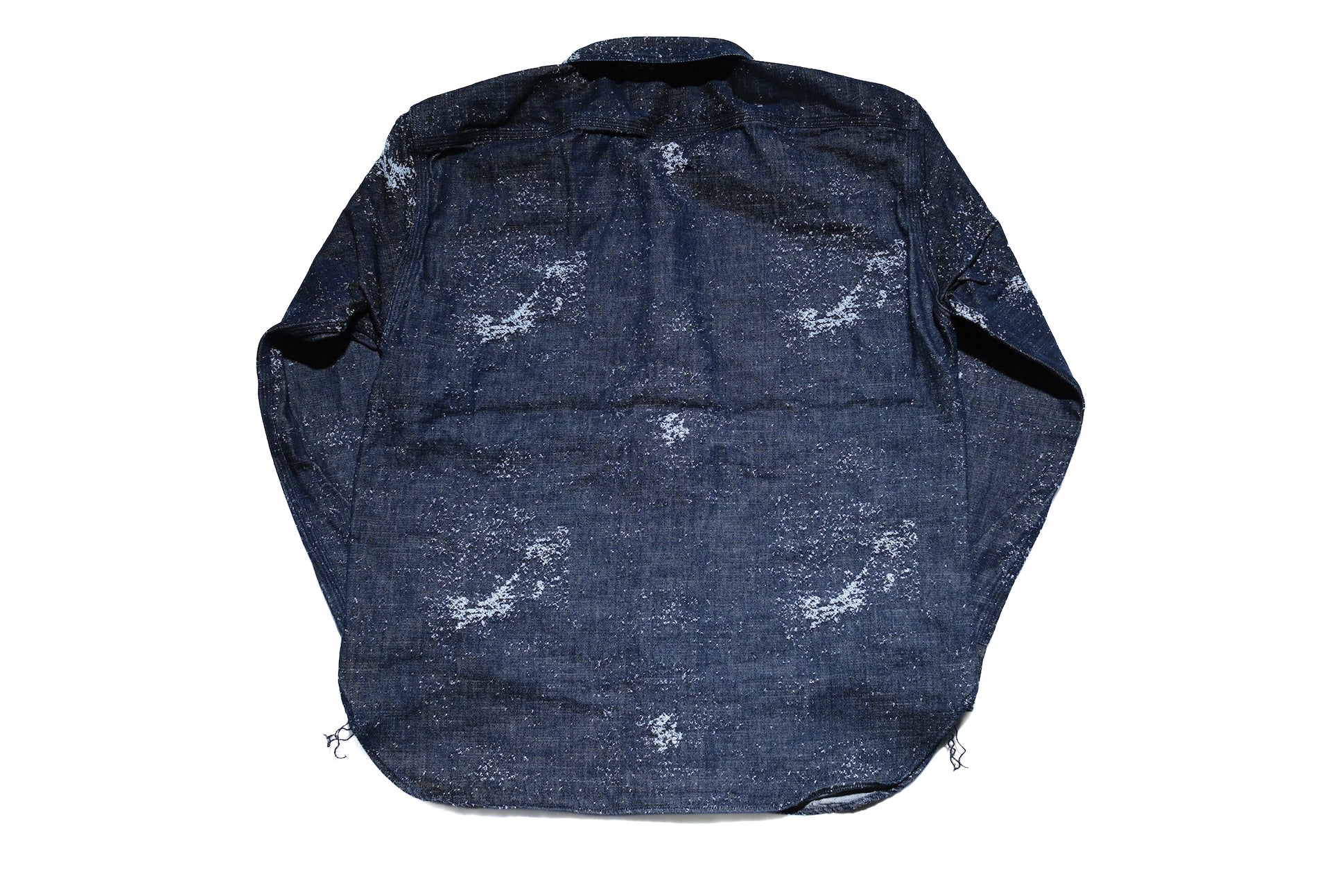 Momotaro 12oz Indigo Dyed “Ocean of Indigo” Jacquard Denim Workshirt