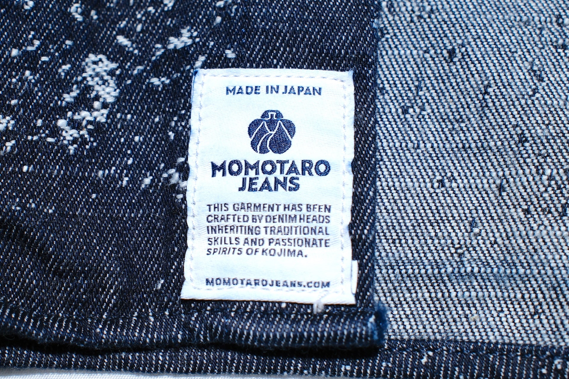 Momotaro 12oz Indigo Dyed “Ocean of Indigo” Jacquard Denim Workshirt