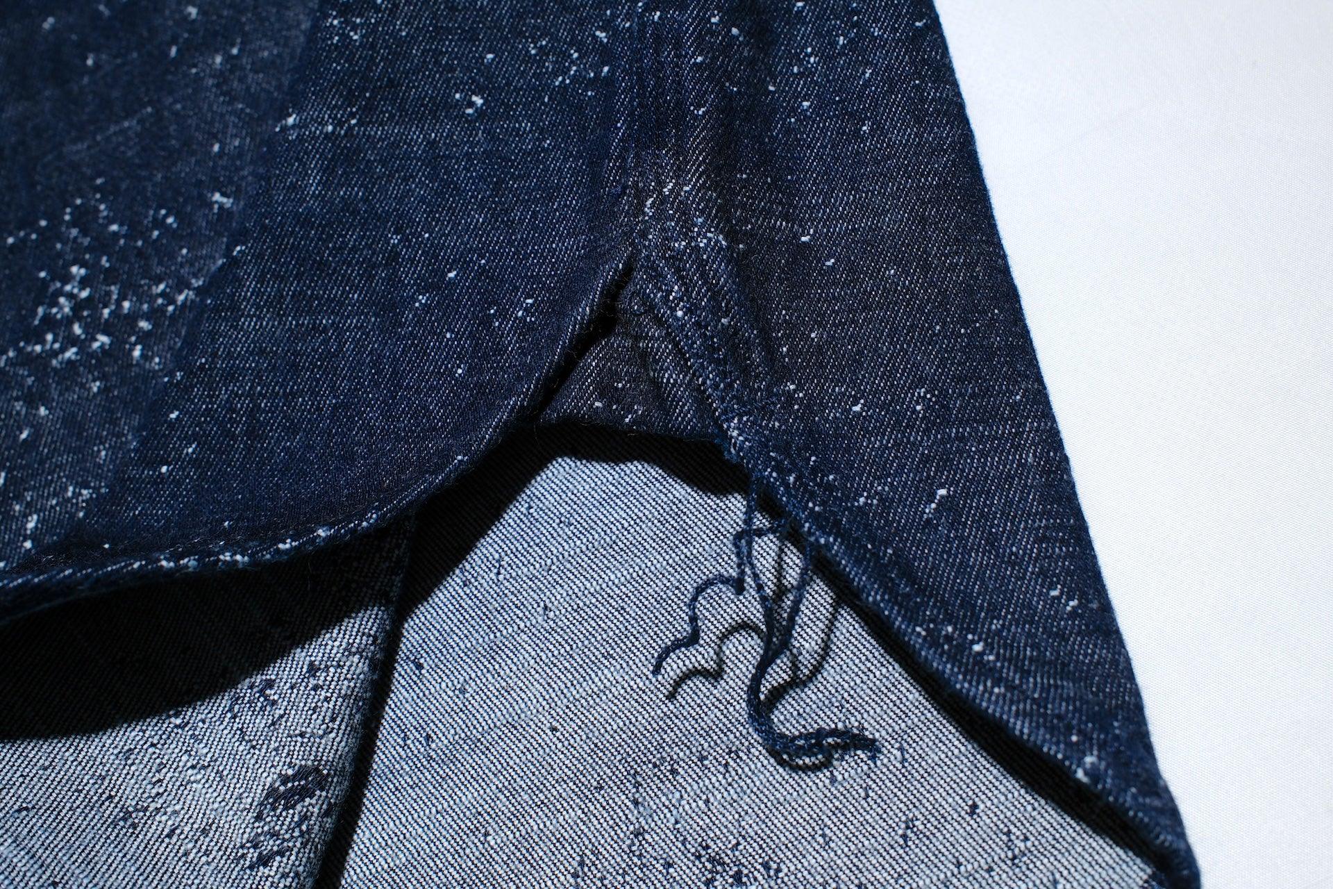 Momotaro 12oz Indigo Dyed “Ocean of Indigo” Jacquard Denim Workshirt