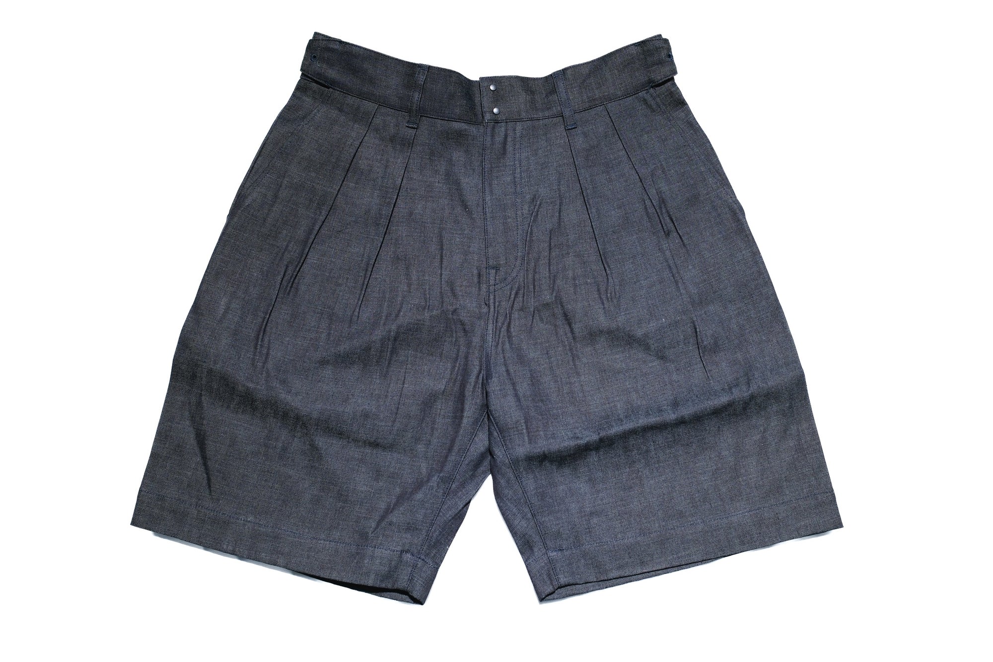 MOMOTARO JEANS 8oz “Tokuno Blue” Indigo Tailored Denim Shorts