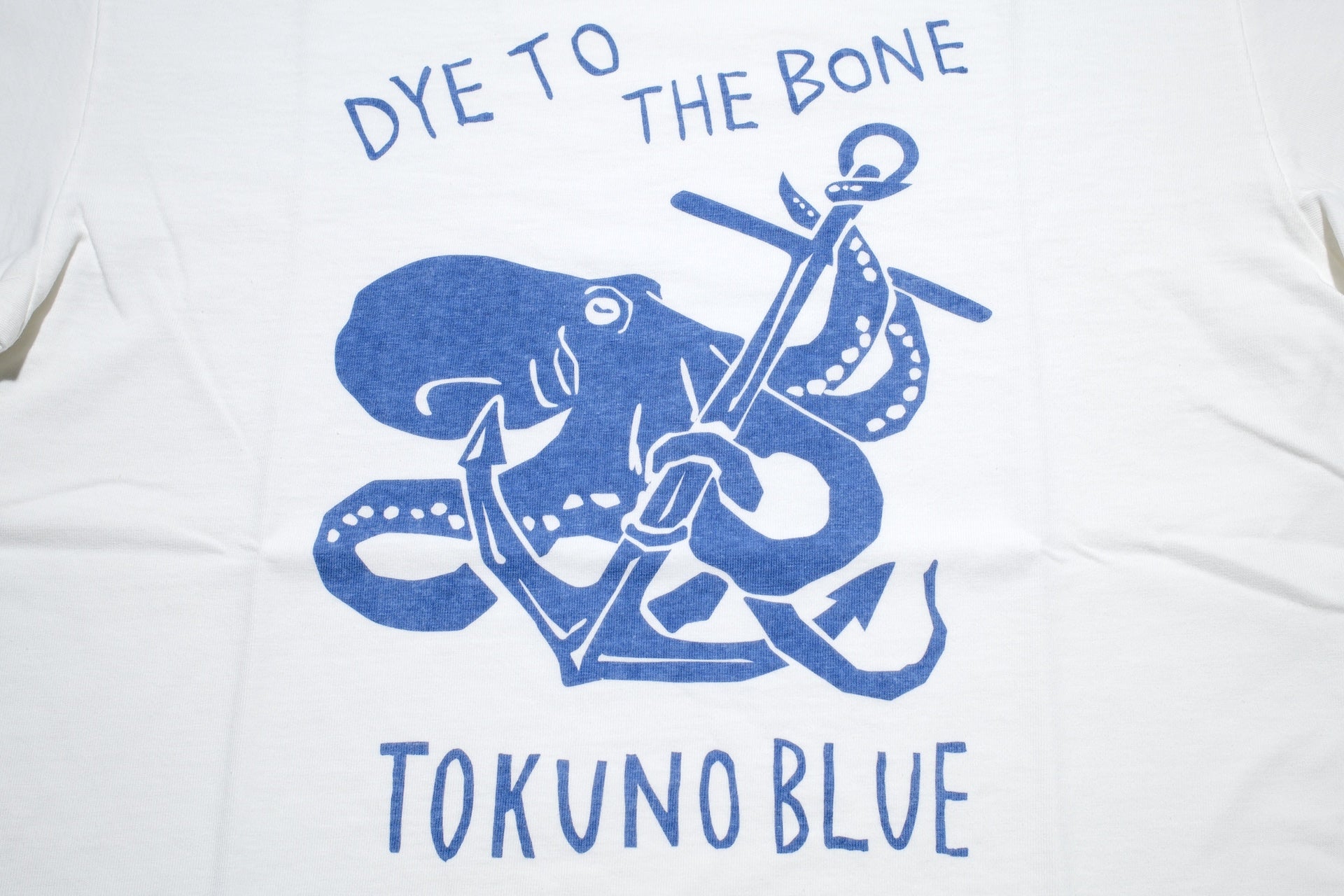 MOMOTARO JEANS 7oz "Octopus" S/S Tee (White)