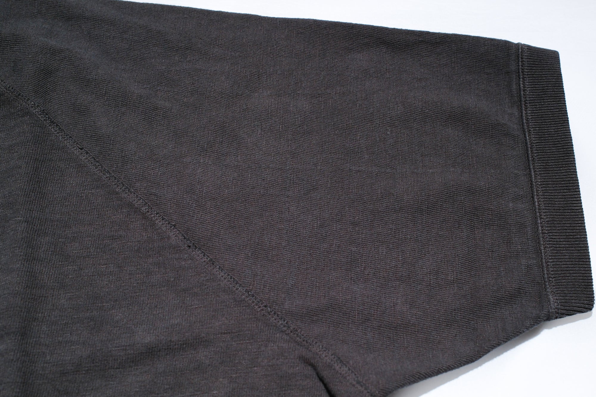 Omoto Denim 12oz “Neppy Textured” S/S Raglan Sweat Tee (Charcoal Black)