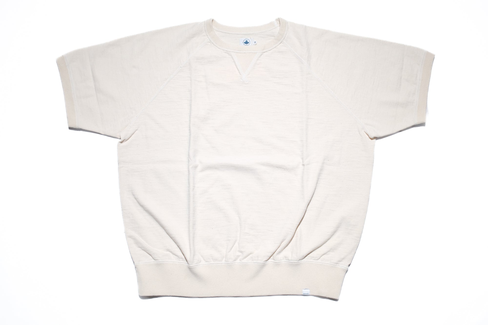 Omoto Denim 12oz “Neppy Textured” S/S Raglan Sweat Tee (Natural)