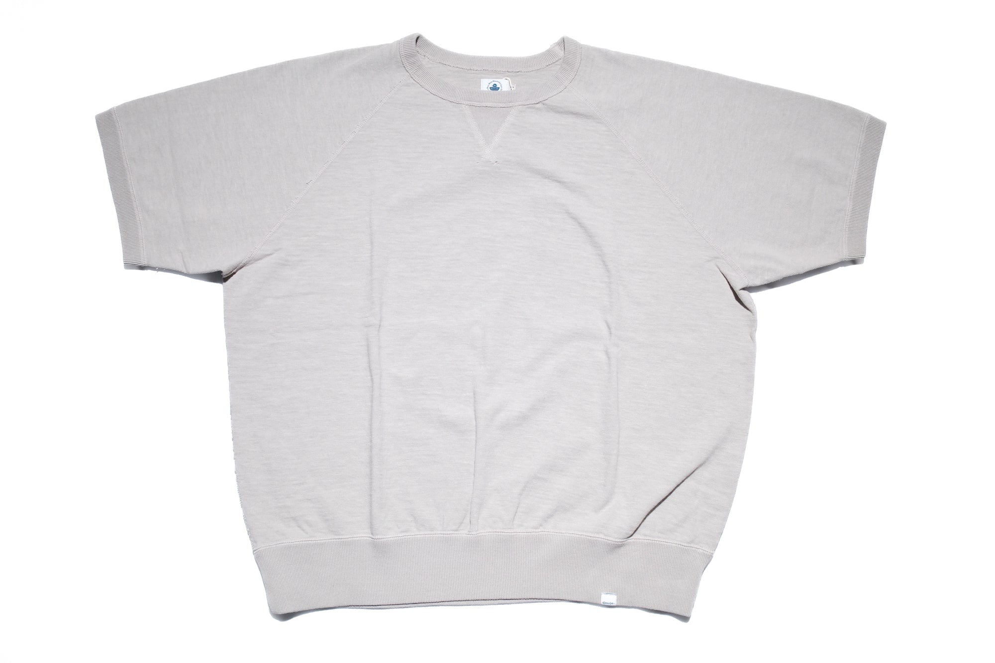Omoto Denim 12oz “Neppy Textured” S/S Raglan Sweat Tee (Taro Grey)