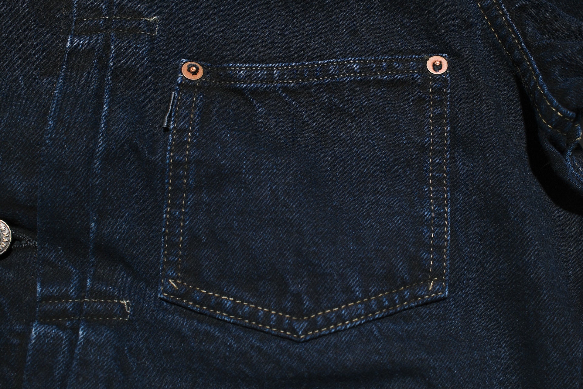 Omoto Denim 13.5oz  “Charcoal Overdyed” War-Mode Type 1 Denim Jacket