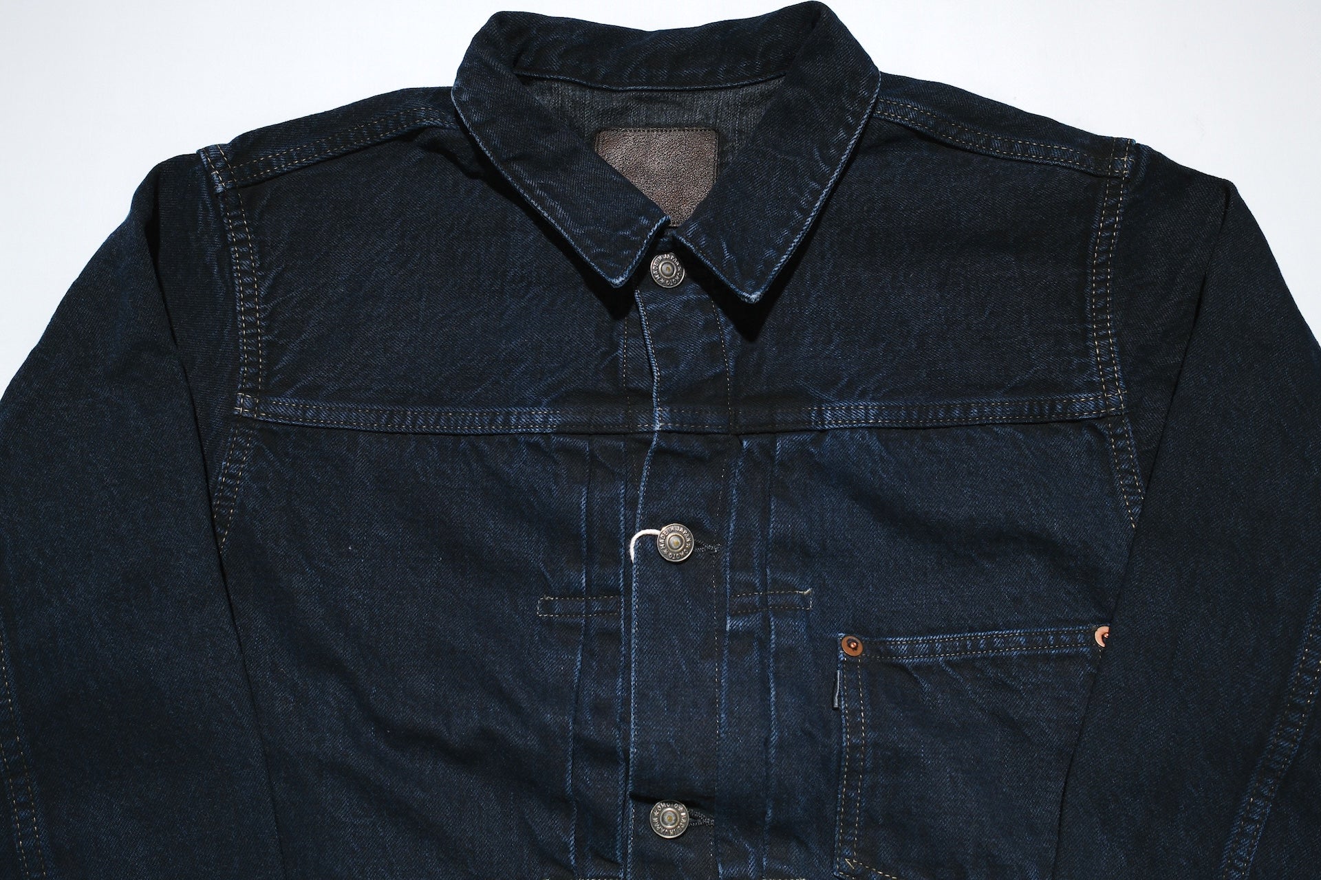 Omoto Denim 13.5oz  “Charcoal Overdyed” War-Mode Type 1 Denim Jacket