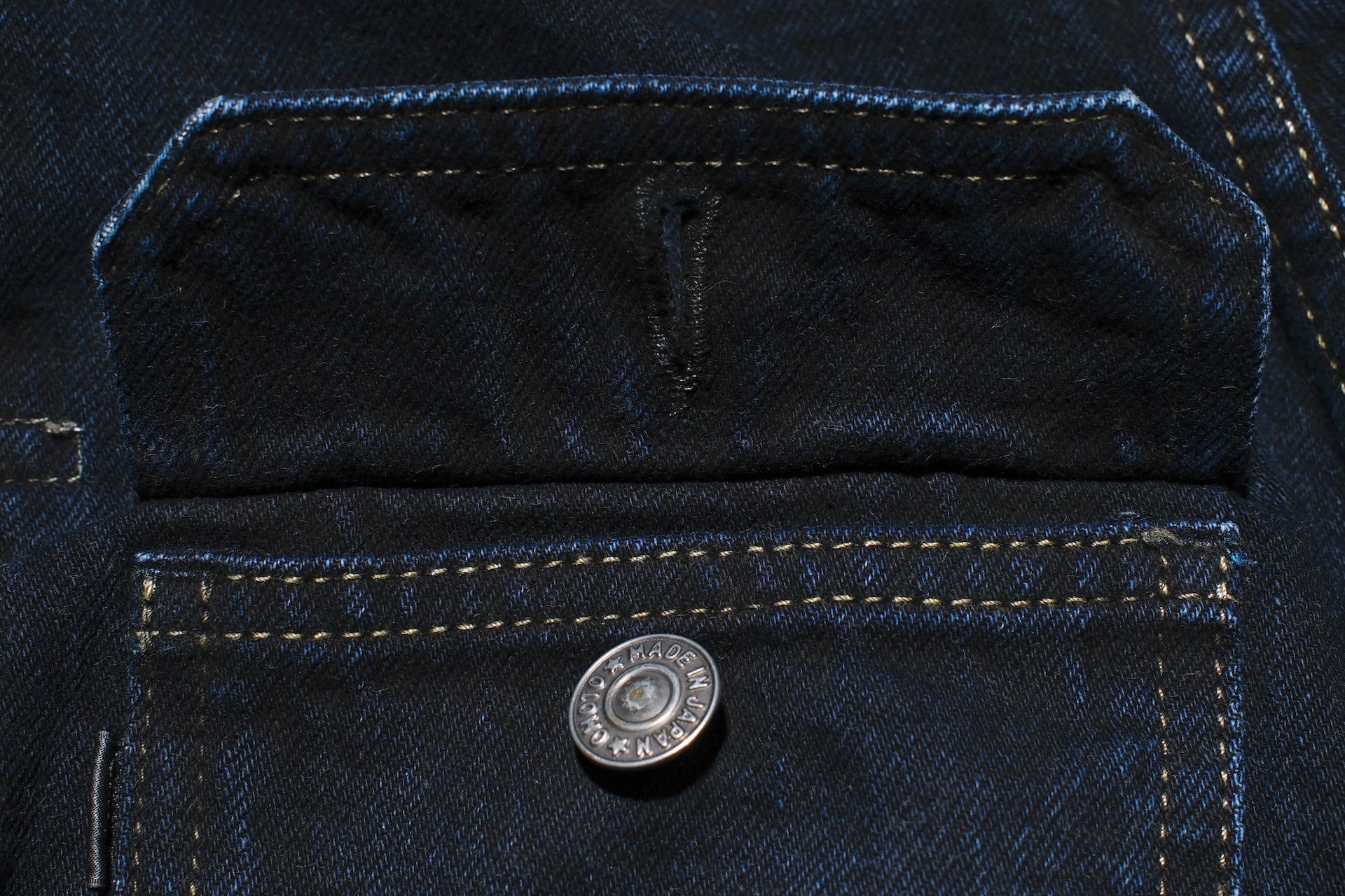 Omoto Denim 13.5oz  “Charcoal Overdyed” Modified Type 2 Denim Jacket