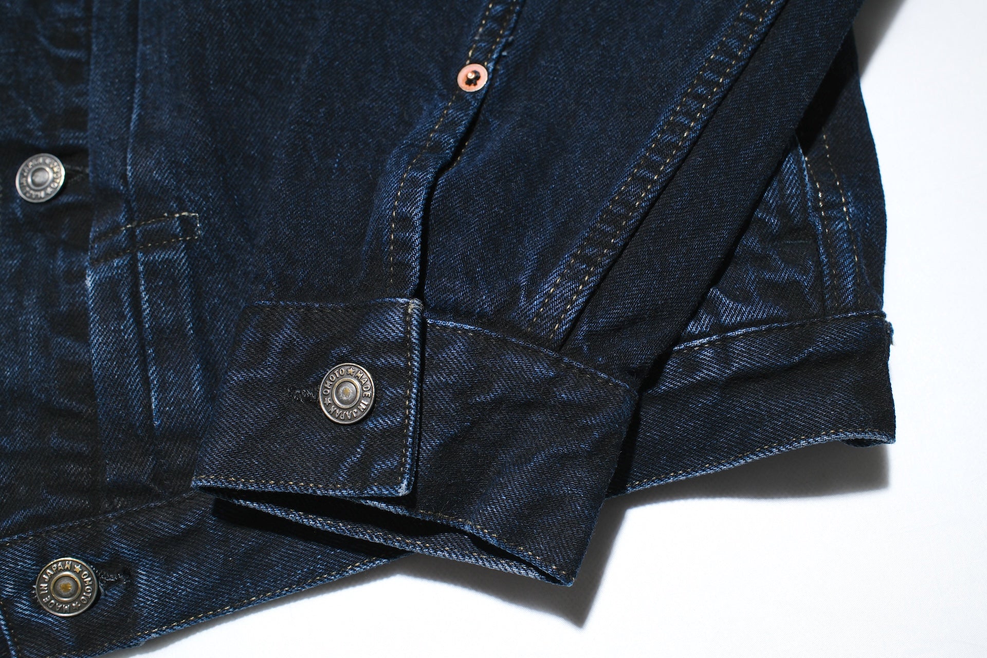 Omoto Denim 13.5oz  “Charcoal Overdyed” Modified Type 2 Denim Jacket