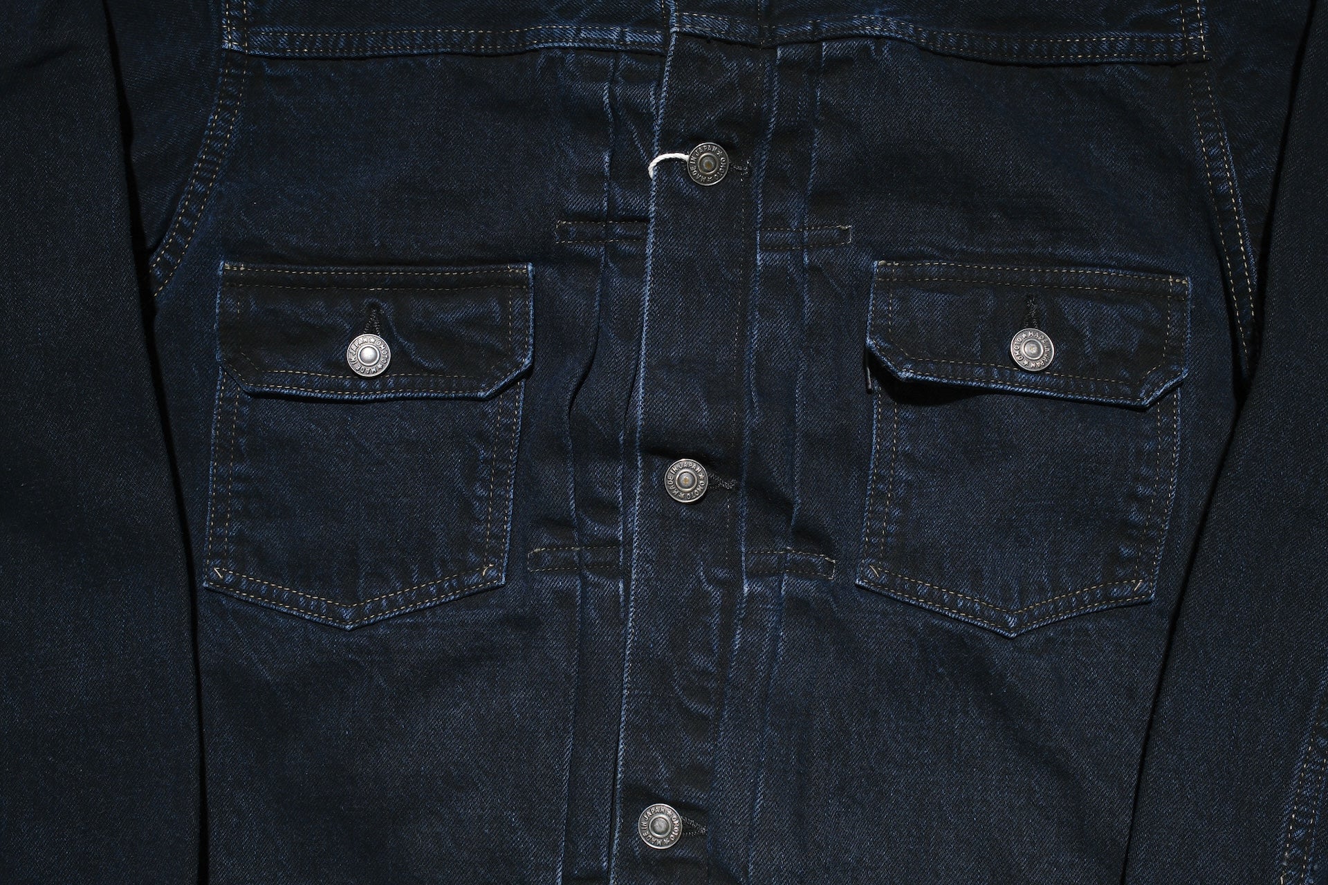 Omoto Denim 13.5oz  “Charcoal Overdyed” Modified Type 2 Denim Jacket