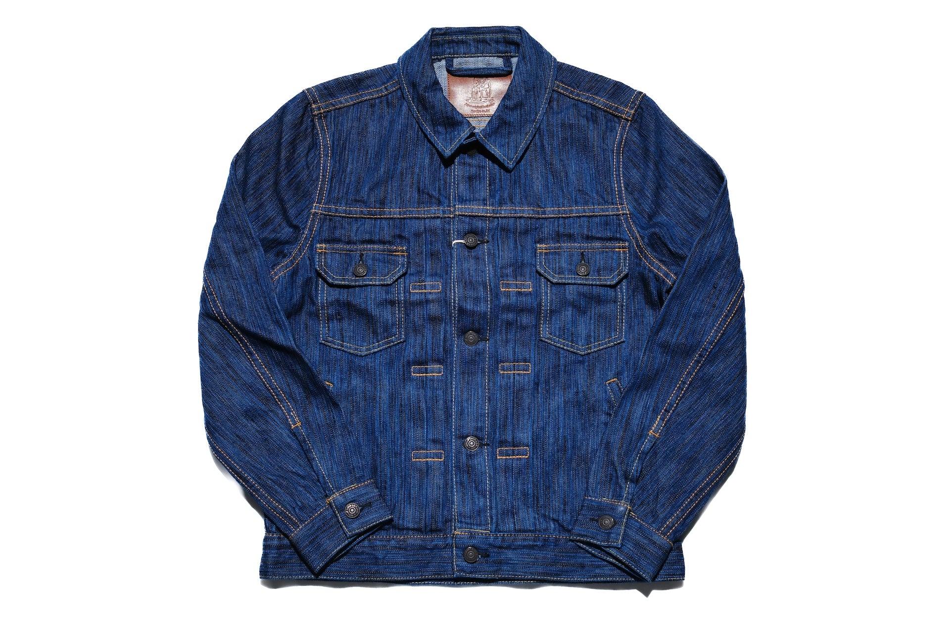 Pure Blue Japan 14.5oz Indigo Dyed “Waterfall” Type 2 Denim Jacket (Daylight)