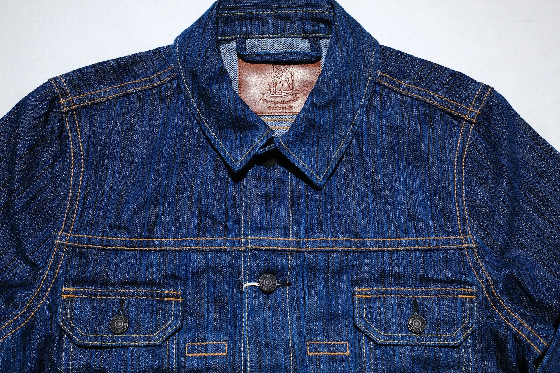 Pure Blue Japan 14.5oz Indigo Dyed “Waterfall” Type 2 Denim Jacket (Daylight)