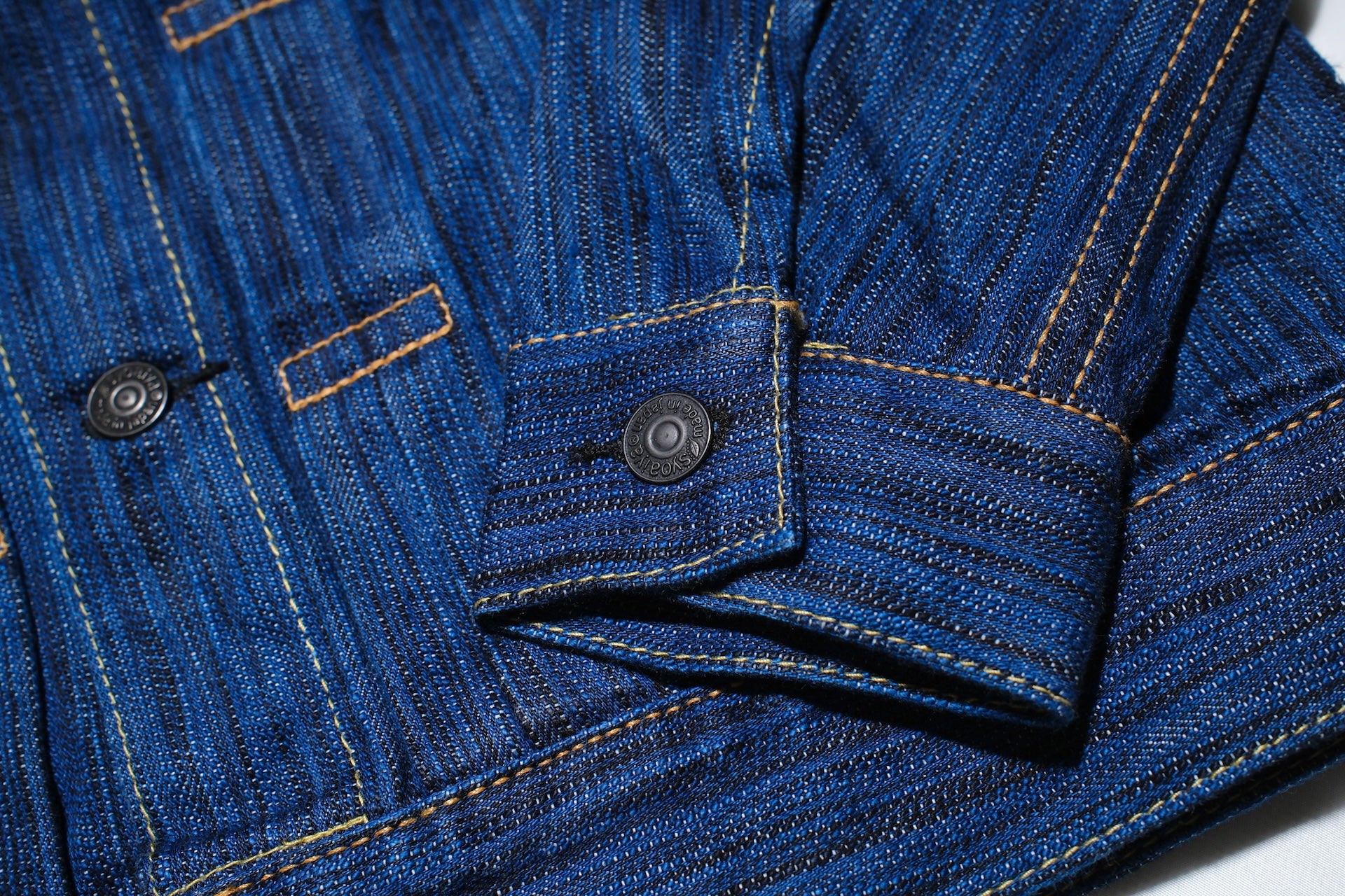 Pure Blue Japan 14.5oz Indigo Dyed “Waterfall” Type 2 Denim Jacket (Daylight)