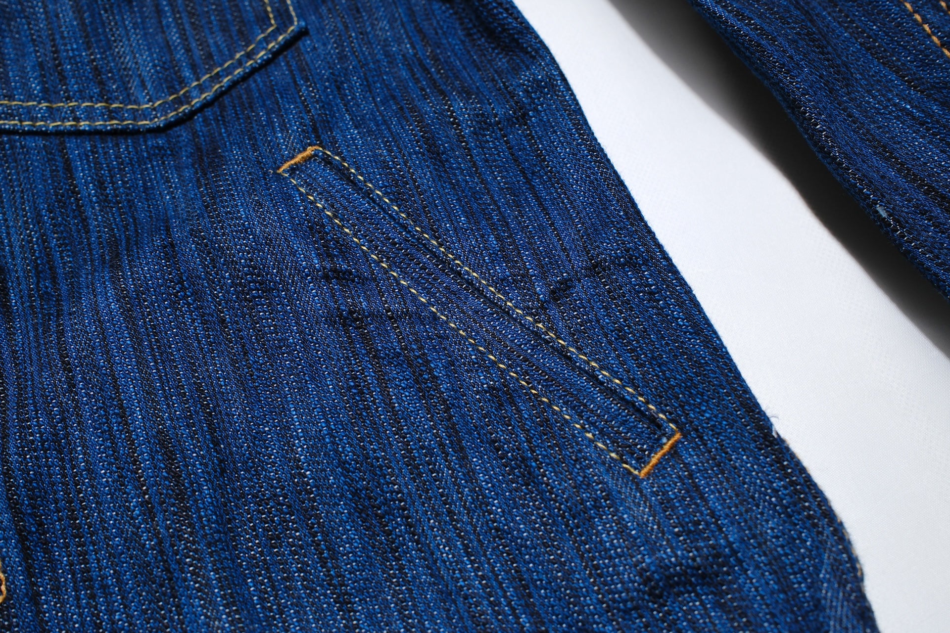 Pure Blue Japan 14.5oz Indigo Dyed “Waterfall” Type 2 Denim Jacket (Daylight)