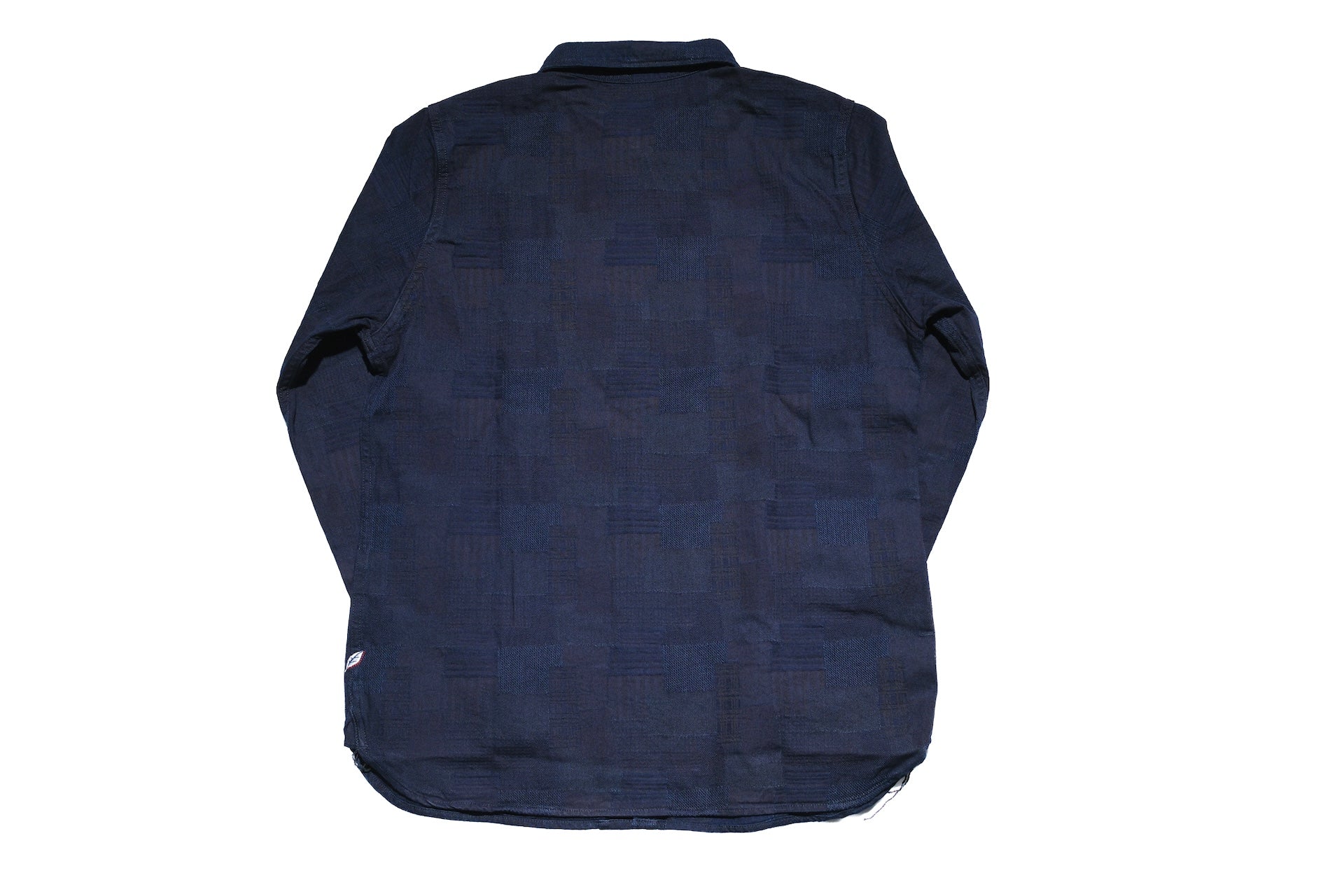 Pure Blue Japan 9oz “Boro Style” Jacquard Oxford Shirt (Grand Indigo)