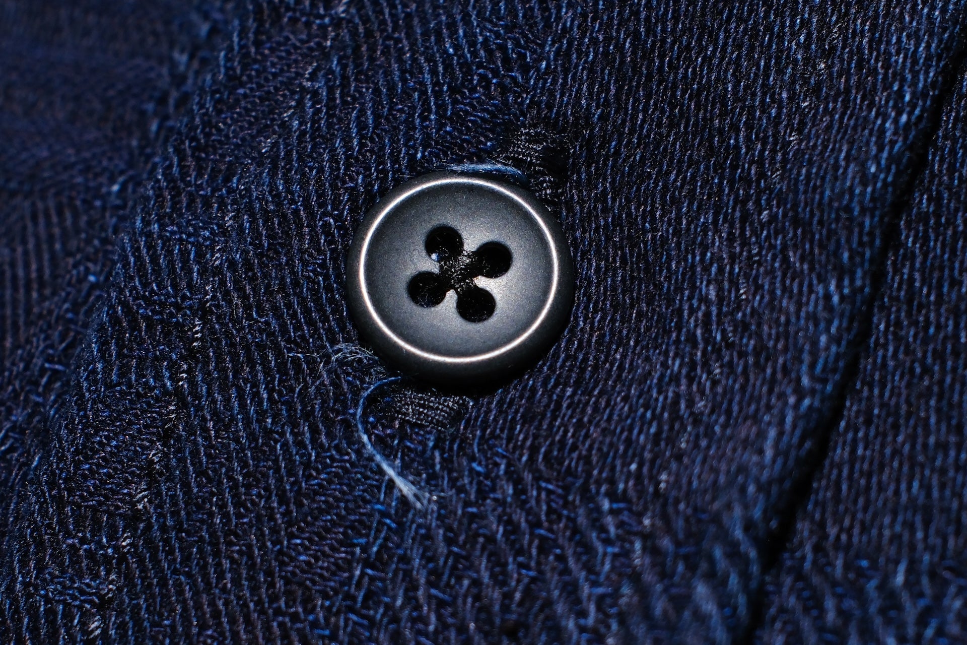 Pure Blue Japan 9oz “Boro Style” Jacquard Oxford Shirt (Grand Indigo)
