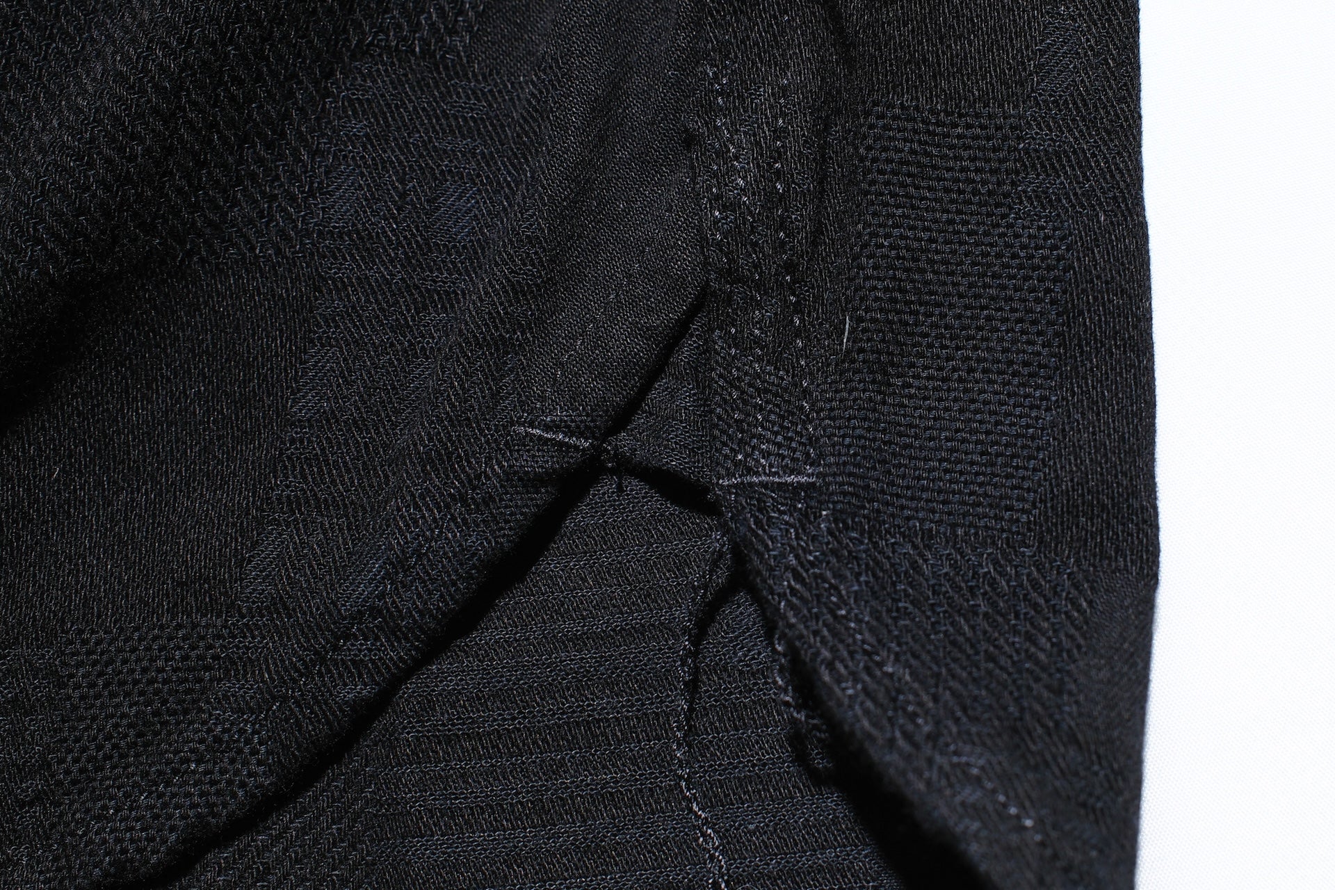 Pure Blue Japan 9oz “Boro Style” Jacquard Oxford Shirt (Solid Black)