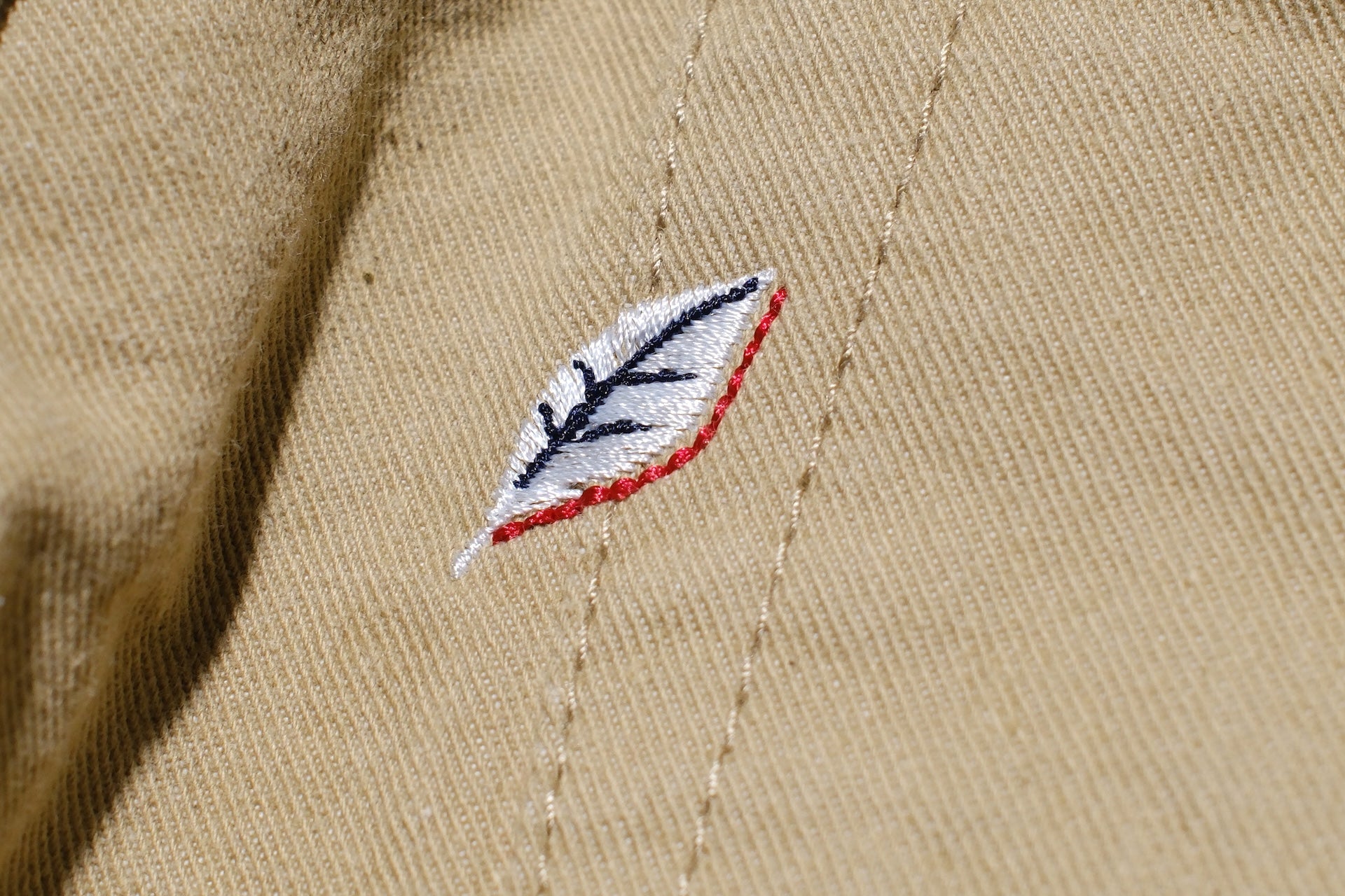 Pure Blue Japan 12oz Selvedge Chino Trousers (Beige)