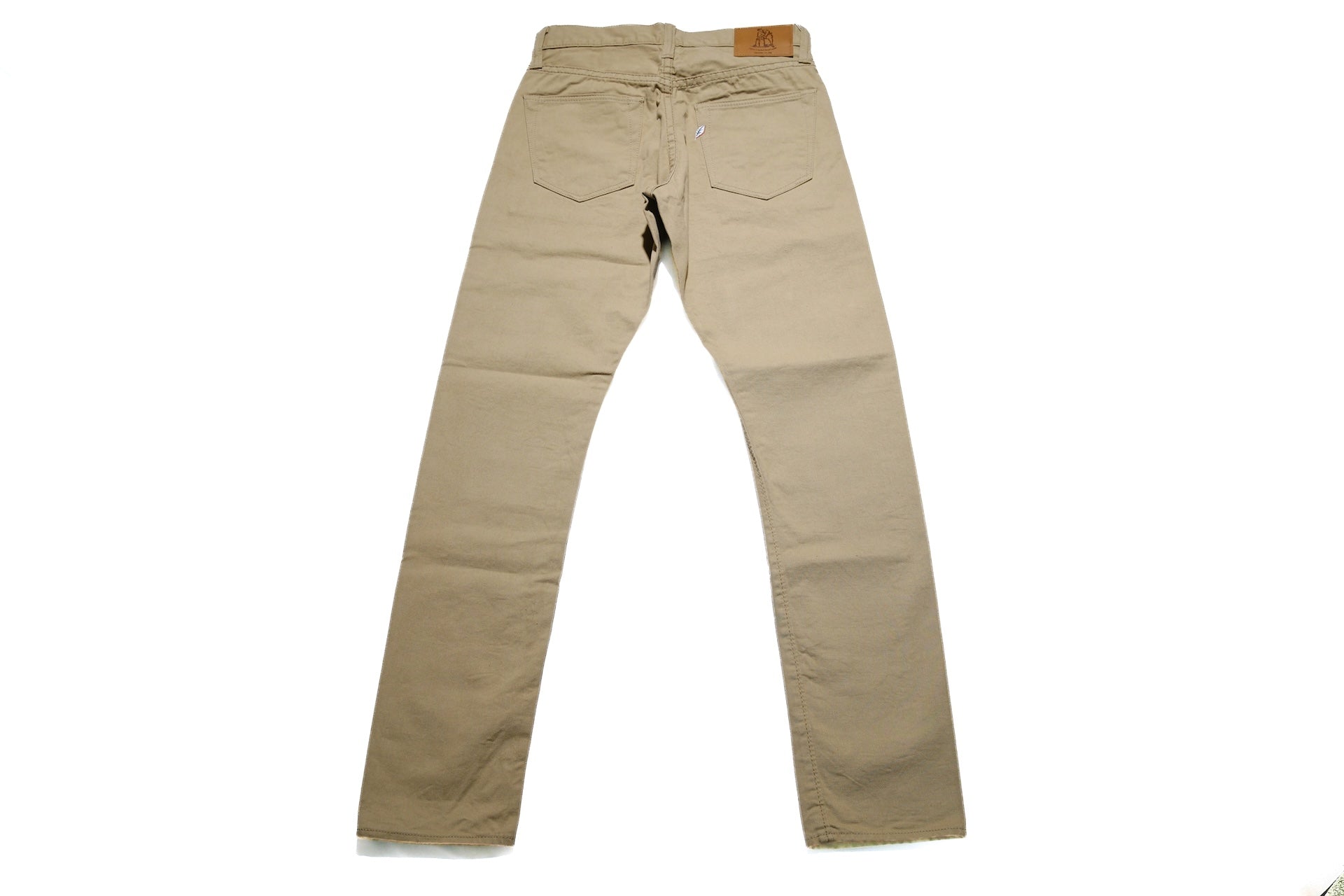 Pure Blue Japan 12oz Selvedge Chino Trousers (Beige)