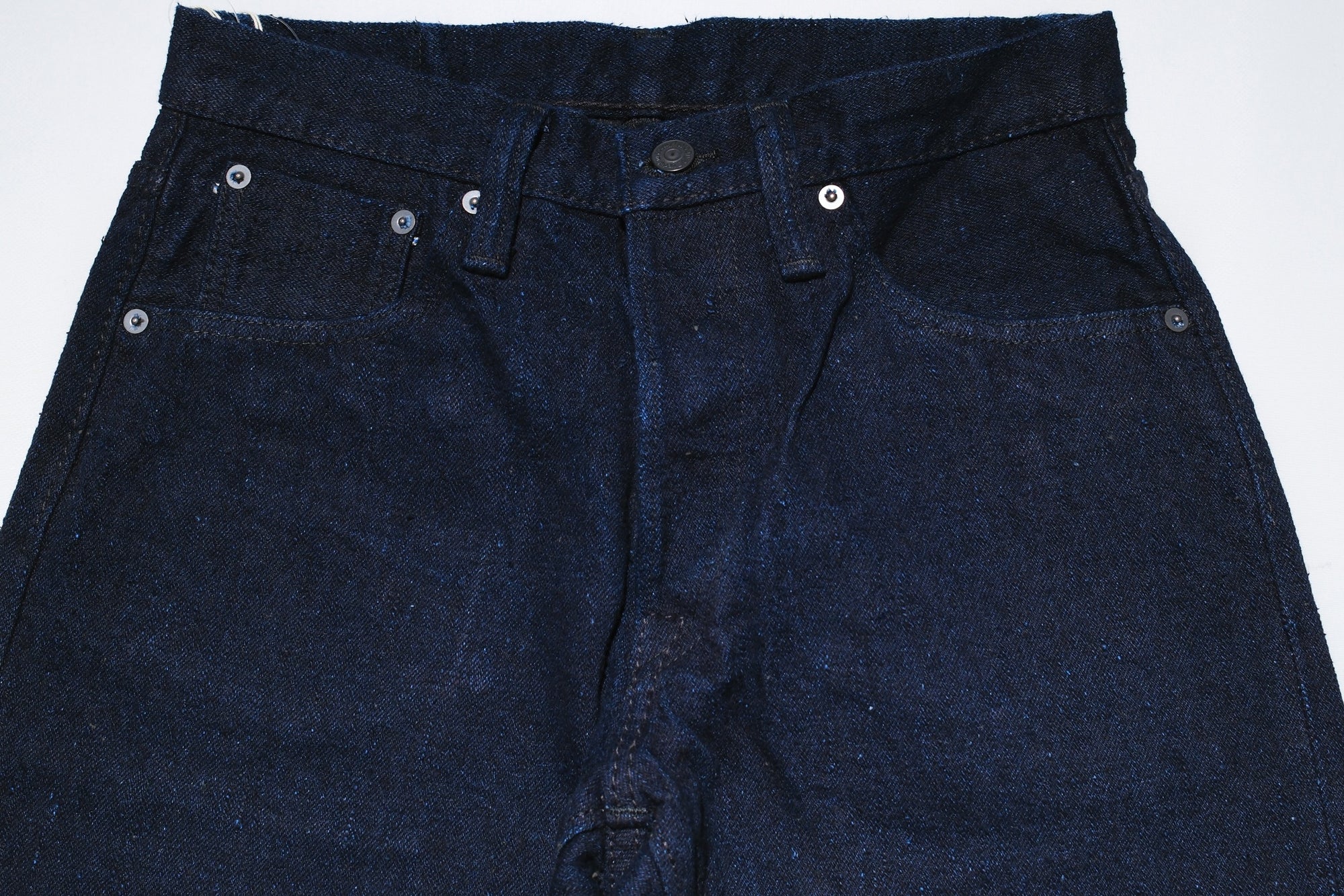 Pure Blue Japan 16oz DNP-019-IDSM “Indigo-Sumi” Double Nep Denim (Relaxed Tapered fit)