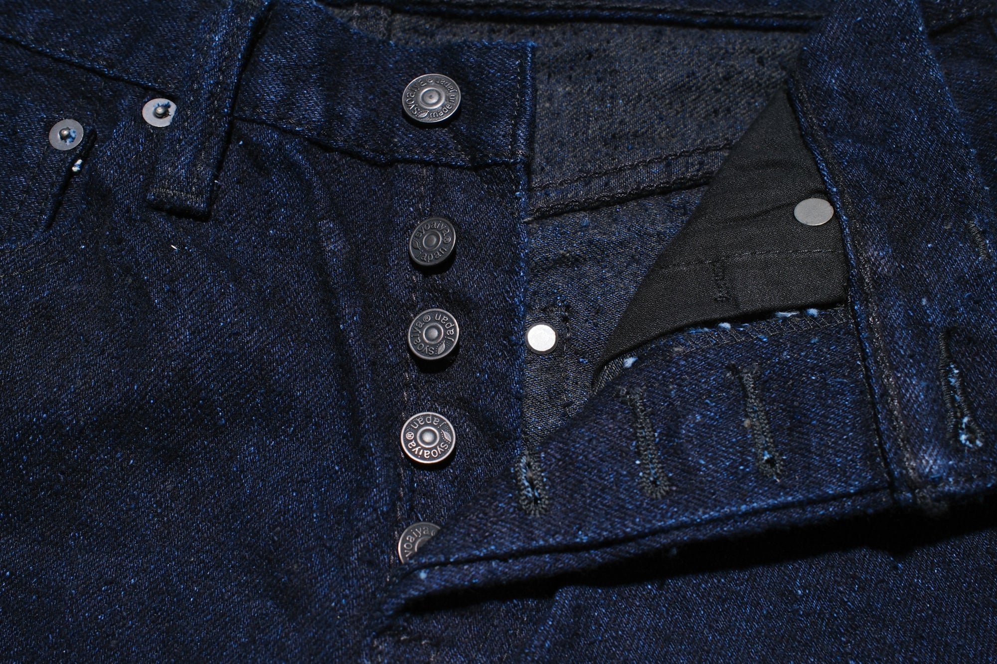 Pure Blue Japan 16oz DNP-013-IDSM “Indigo-Sumi” Double Nep Denim (Slim Tapered fit)