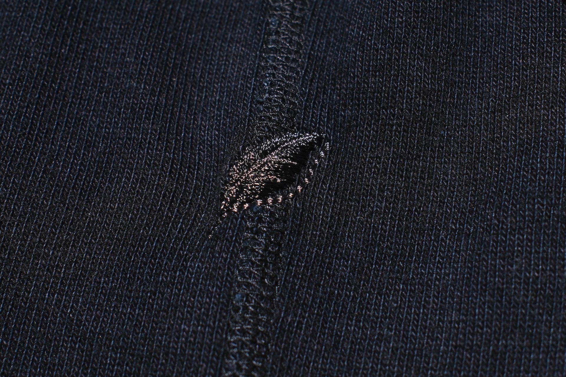 Pure Blue Japan 11oz Heavyweight “Henley Style” Sweater (Black Overdyed)