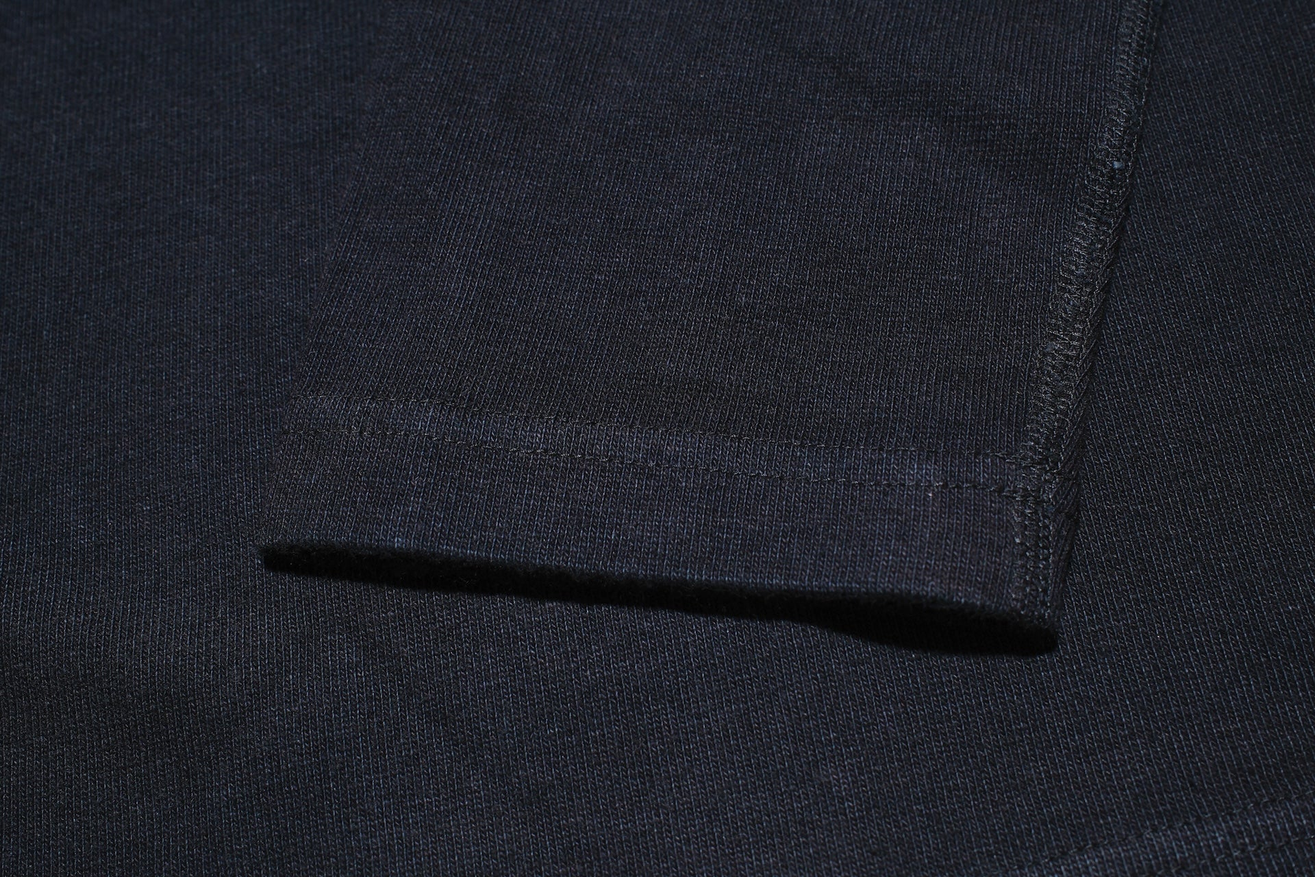 Pure Blue Japan 11oz Heavyweight “Henley Style” Sweater (Black Overdyed)