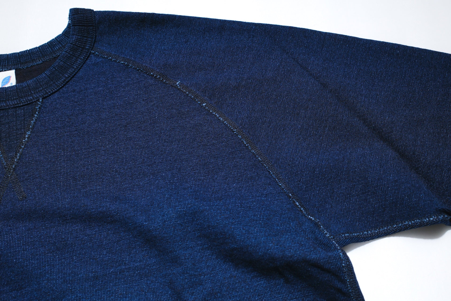 Pure Blue Japan 11oz Heavyweight “Raglan Style” Sweater (Grand Indigo)
