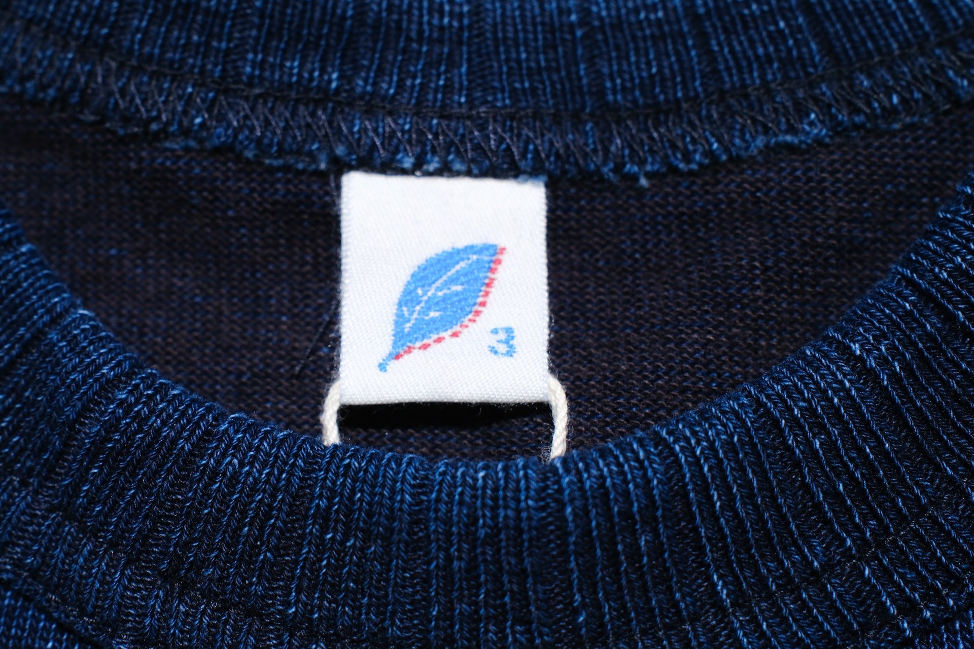 Pure Blue Japan 11oz Heavyweight “Raglan Style” Sweater (Grand Indigo)